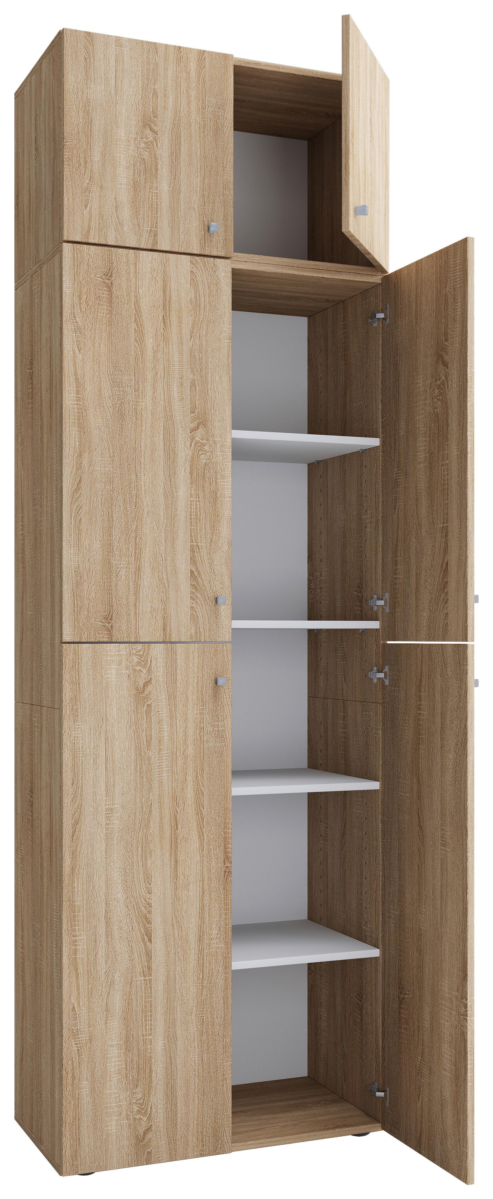 Omara Za Oblačila Lona Xxl, Hrast - hrast sonoma, Moderno, leseni material (70/223/39cm) - MID.YOU