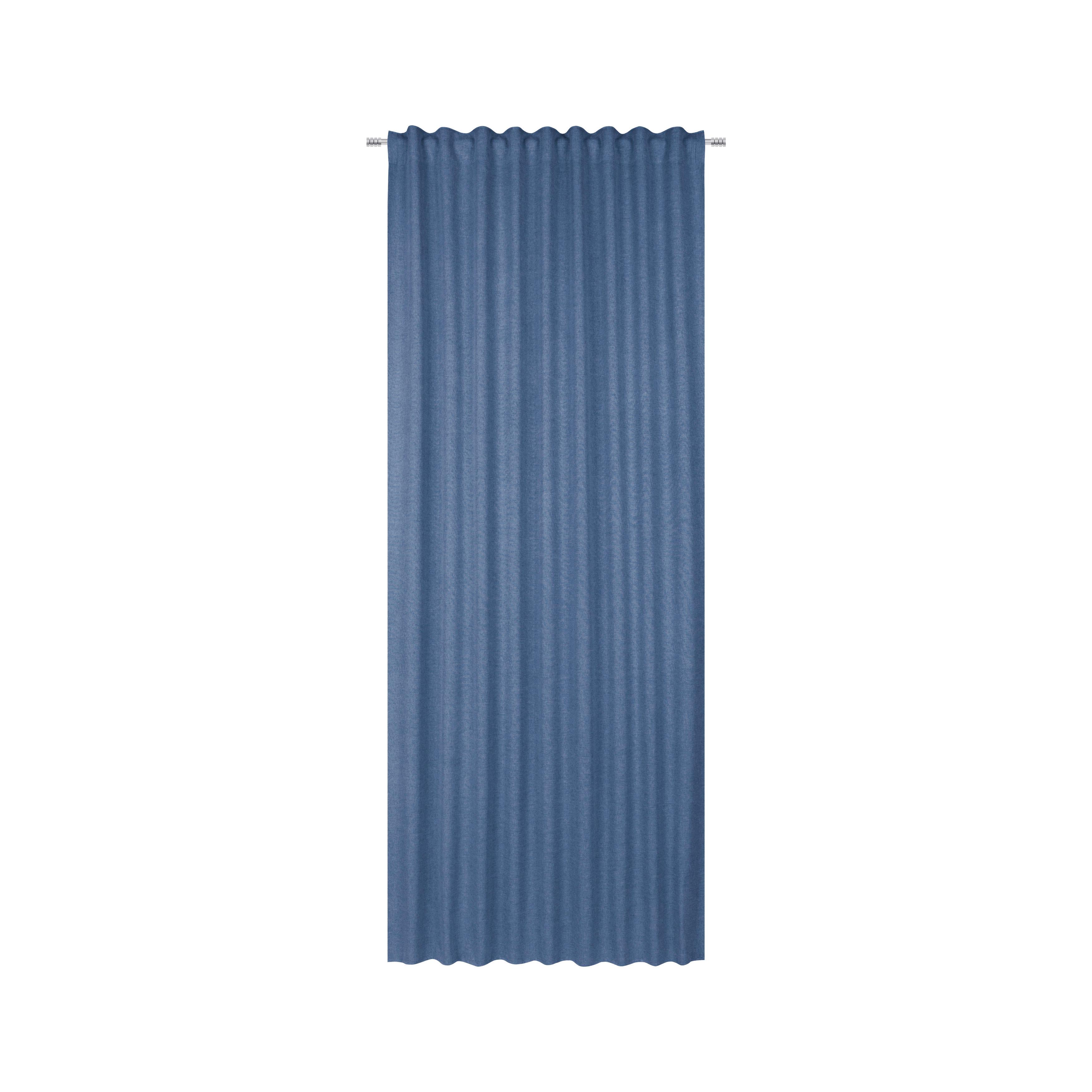 Končana Zavesa Ulrich - modra, tekstil (135/245cm) - Modern Living