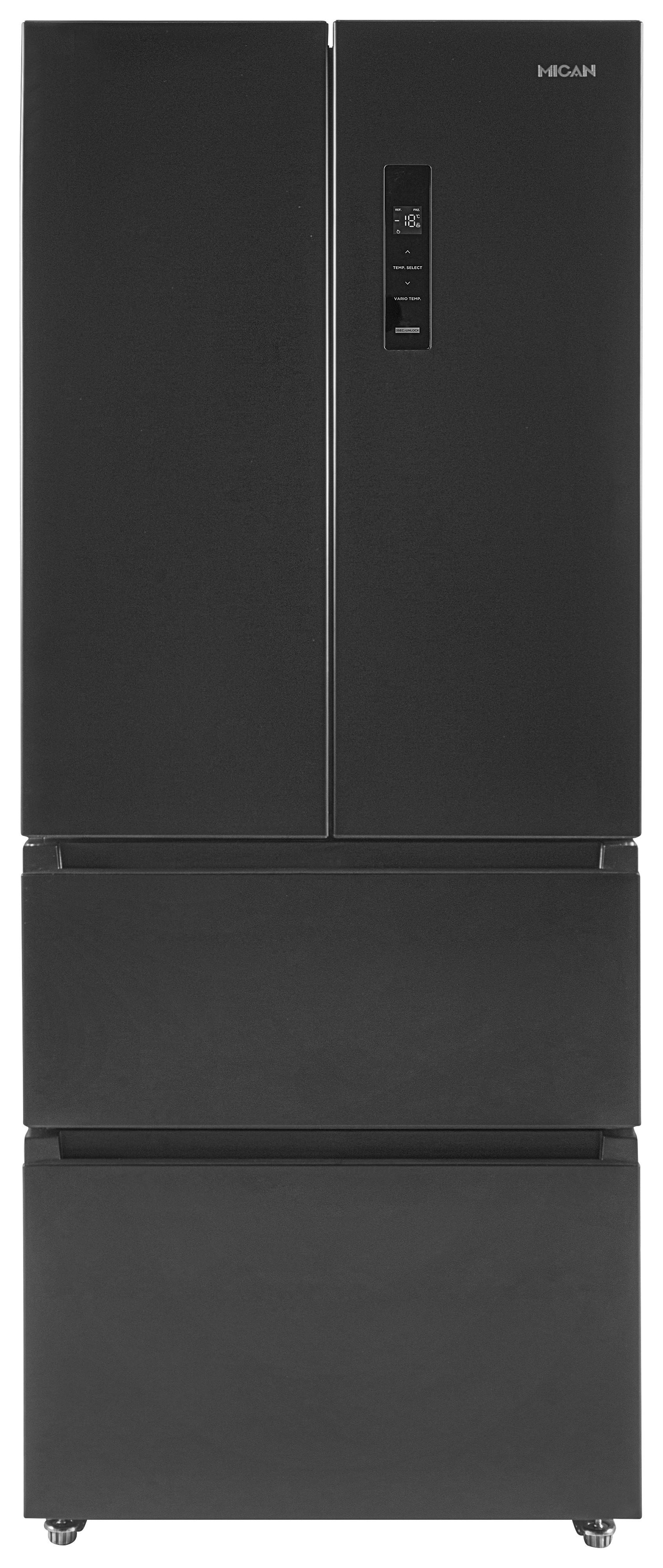 Hladnjak Zamrzivač Skmfdfddid -Top- - crna, Basics, staklo/metal (70,3/178/68,6cm) - Mican