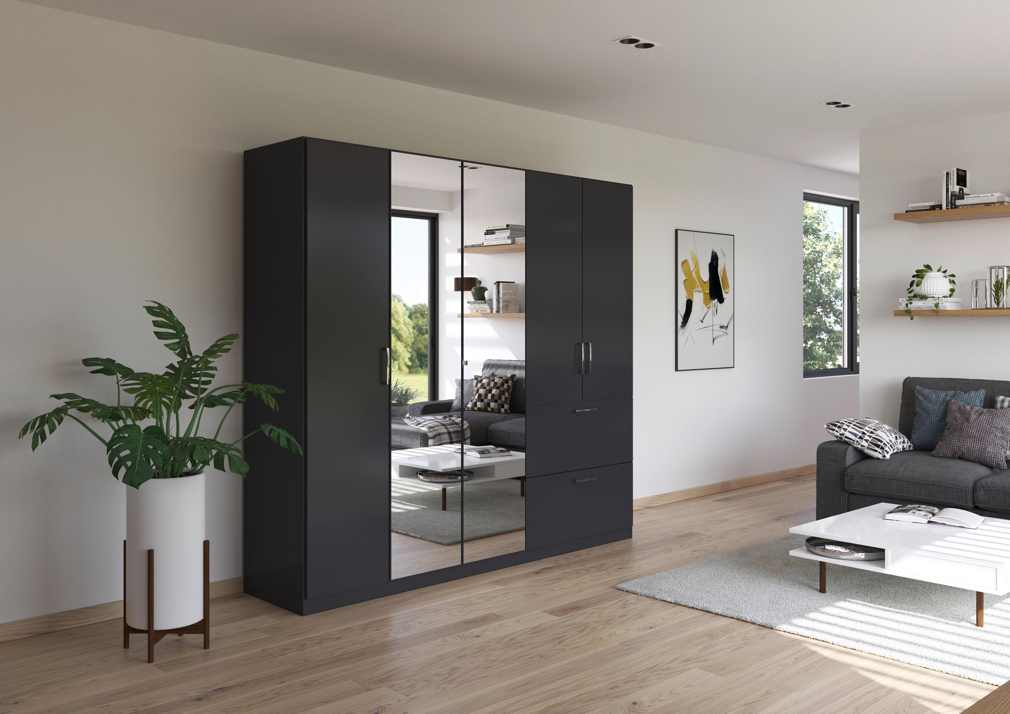 DULAP USI ROTATIVE PADUA - gri, Modern, material pe bază de lemn (225/210/54cm) - Modern Living