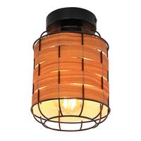 Svjetiljka Stropna 15665d - smeđa/crna, Konvencionalno, metal/plastika (15/22cm) - Globo