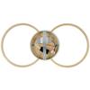 PLAFONNIER LED ALEXANDER - couleur chromée/Cappuccino, MODERN, métal/matière synthétique (57,5/28,5/6cm) - Mömax