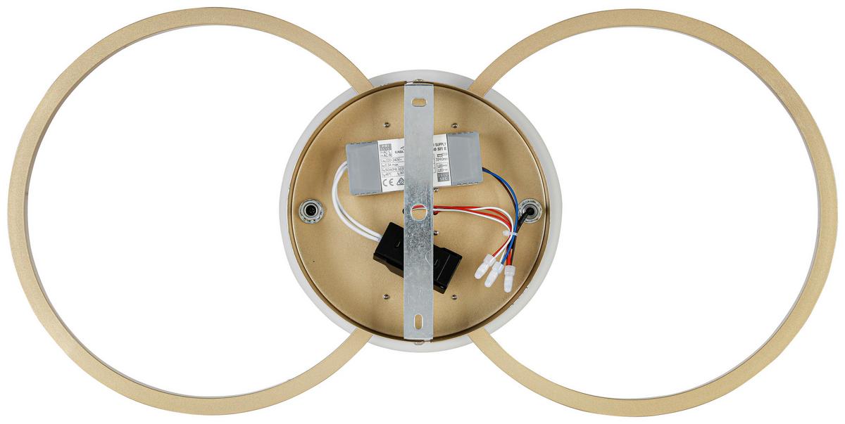 Stropna Led-svetilka Alexander - barve kroma/barve kapučina, Moderno, kovina/umetna masa (28,5/57,5/6cm) - Mömax