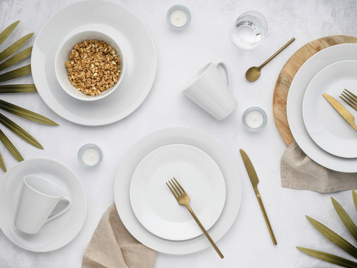 Kombinirani Servis Base, 24-Delni - bela, Basics, keramika - Creatable