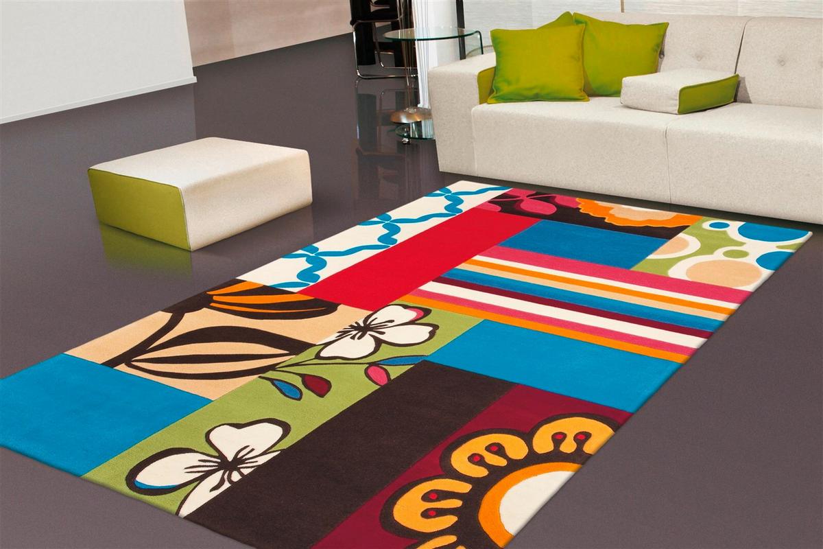 WEBTEPPICH JOY 4093 MULTI 140CM X 200CM - Multicolor, Basics, Textil (140/200cm) - Kayoom