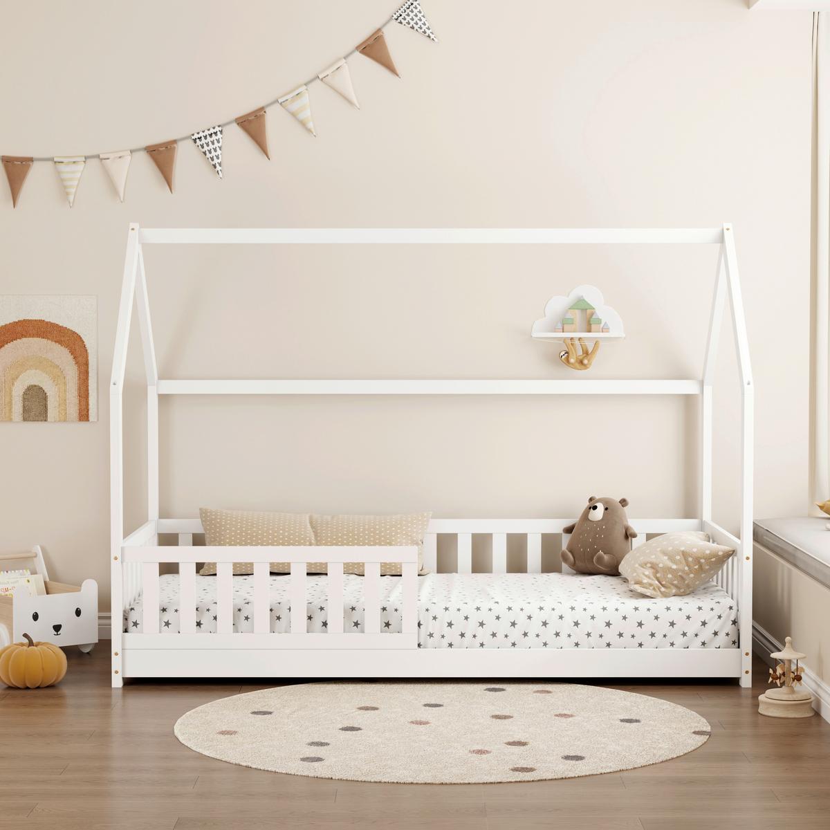 Niski Krevet Kids - bijela, Konvencionalno, drvo (90/200cm) - Mömax