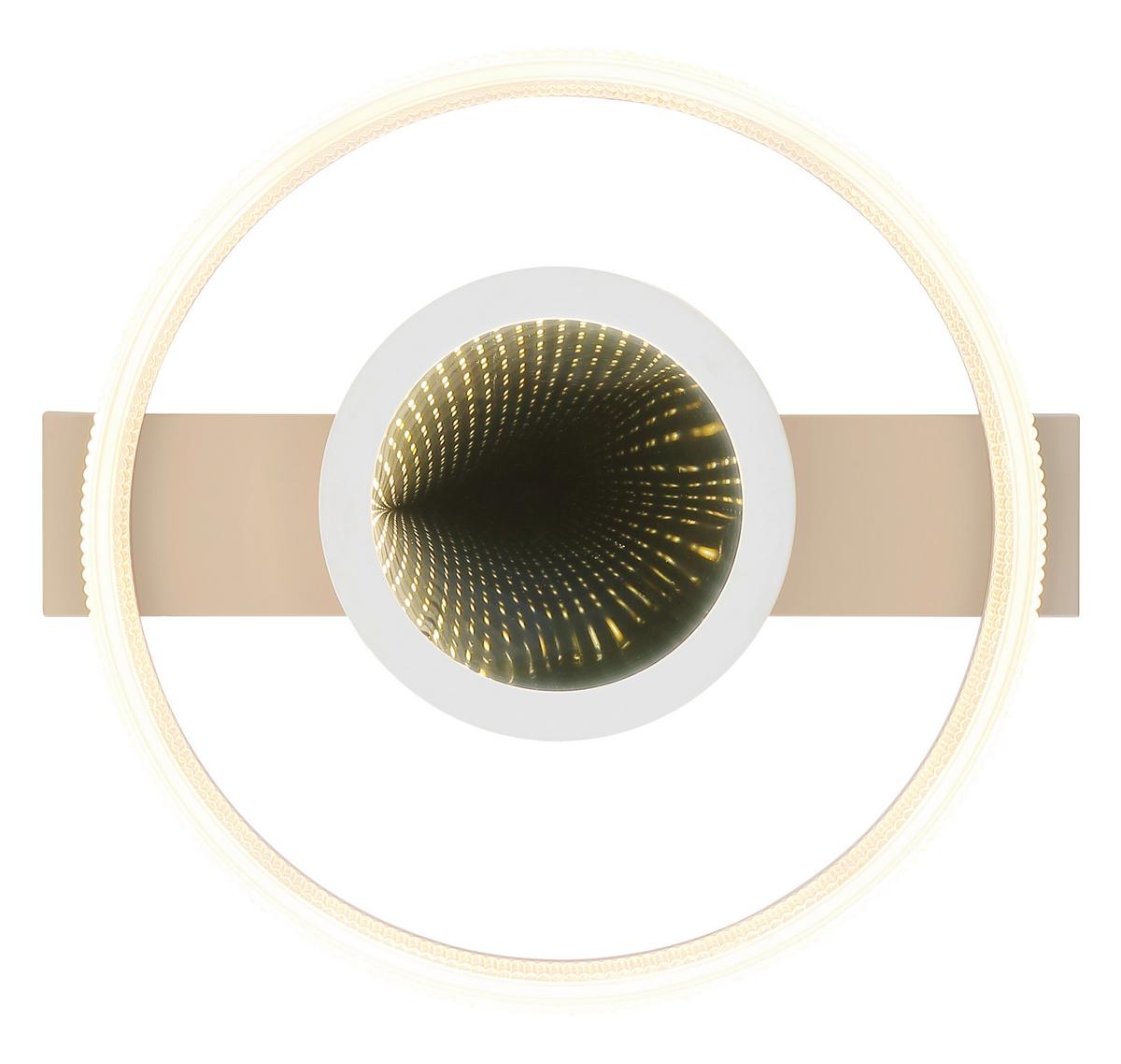 Led Stropna Svjetiljka Zara - bijela/boje pijeska, Design, metal/plastika (36/33/10cm) - Globo