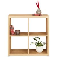 étagère Kalle aus Wotaneiche - couleur de chêne, Modern, matière synthétique/matériau de bois (76/76/34cm) - Mömax