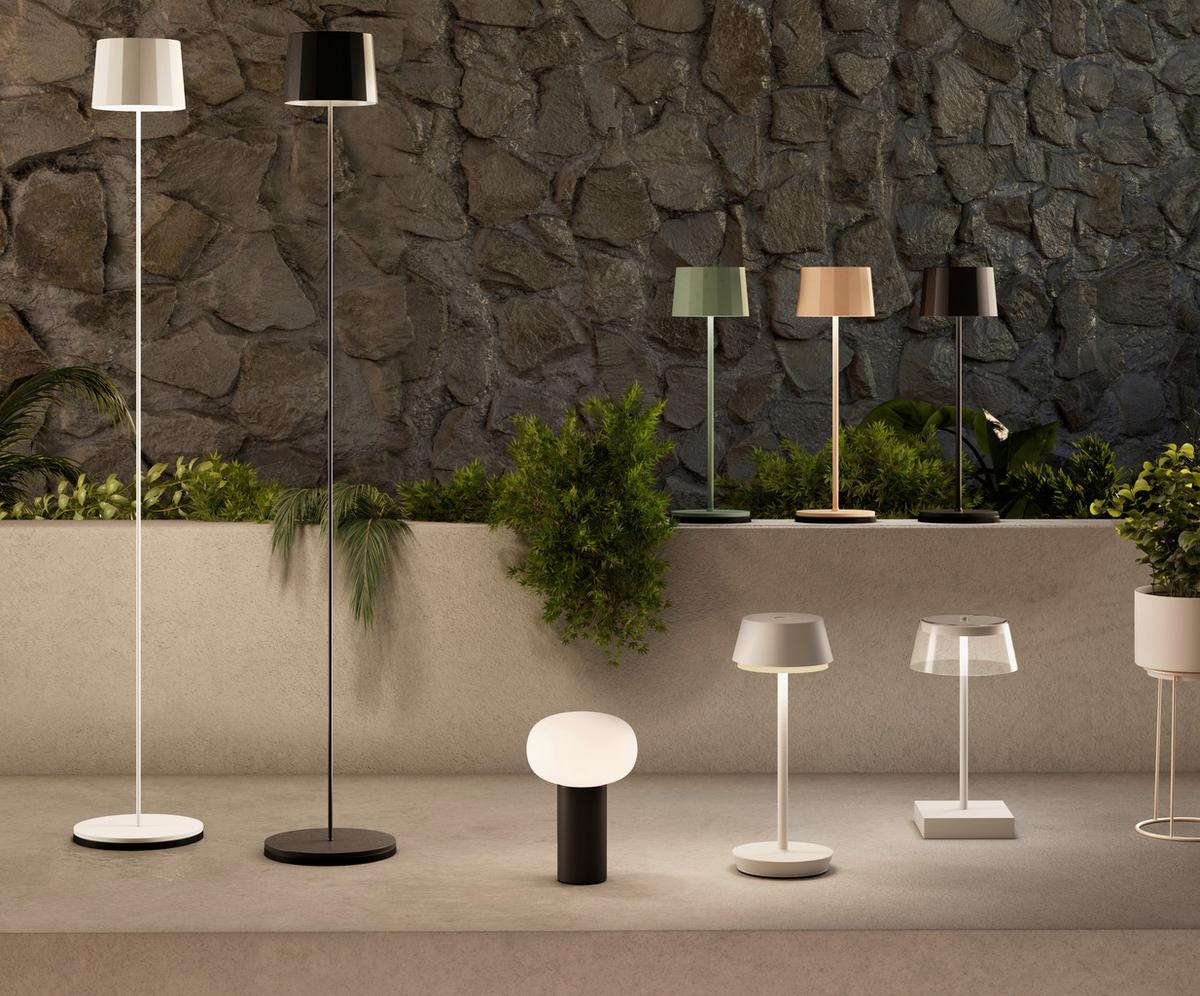 LAMPA STOŁOWA Z AKUMULATOREM PLEAT - czarny, Design, tworzywo sztuczne/metal (11/35cm) - Dieter Knoll