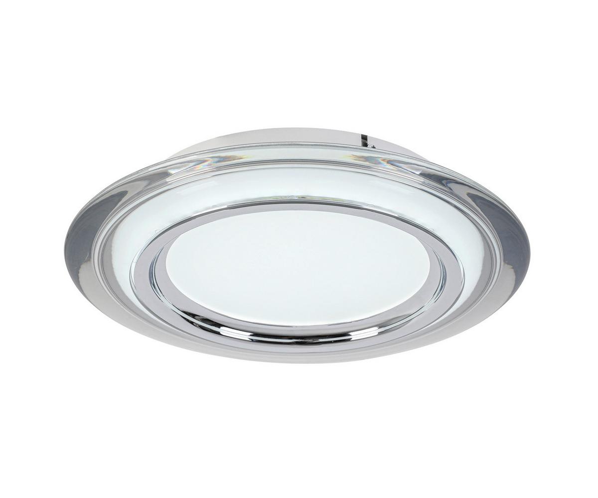 LAMPA SUFITOWA LED MACON - biały/przezroczysty, Design, tworzywo sztuczne/metal (35/6cm) - Novel