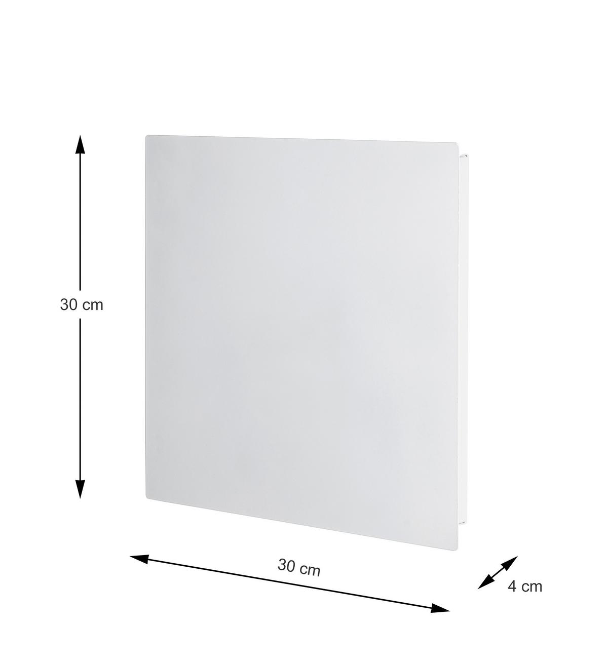 SZAFKA NA KLUCZE DUNJA - biały, Basics, metal (30/30/4cm)