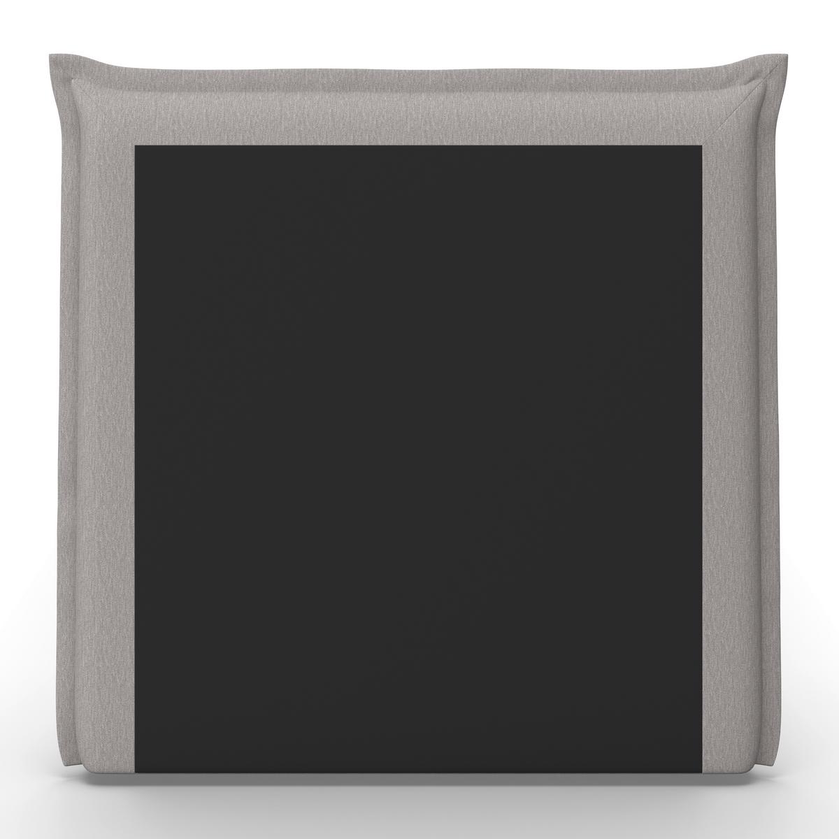 Boxbett Polo ca. 90x200 cm Grau mit Topper - Schwarz/Grau, MODERN, Holz/Kunststoff (90/200cm) - Bessagi Home