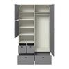 KLEIDERSCHRANK FRAMO 2 - Kaschmir/Anthrazit, KONVENTIONELL (120/211/58cm) - Mömax