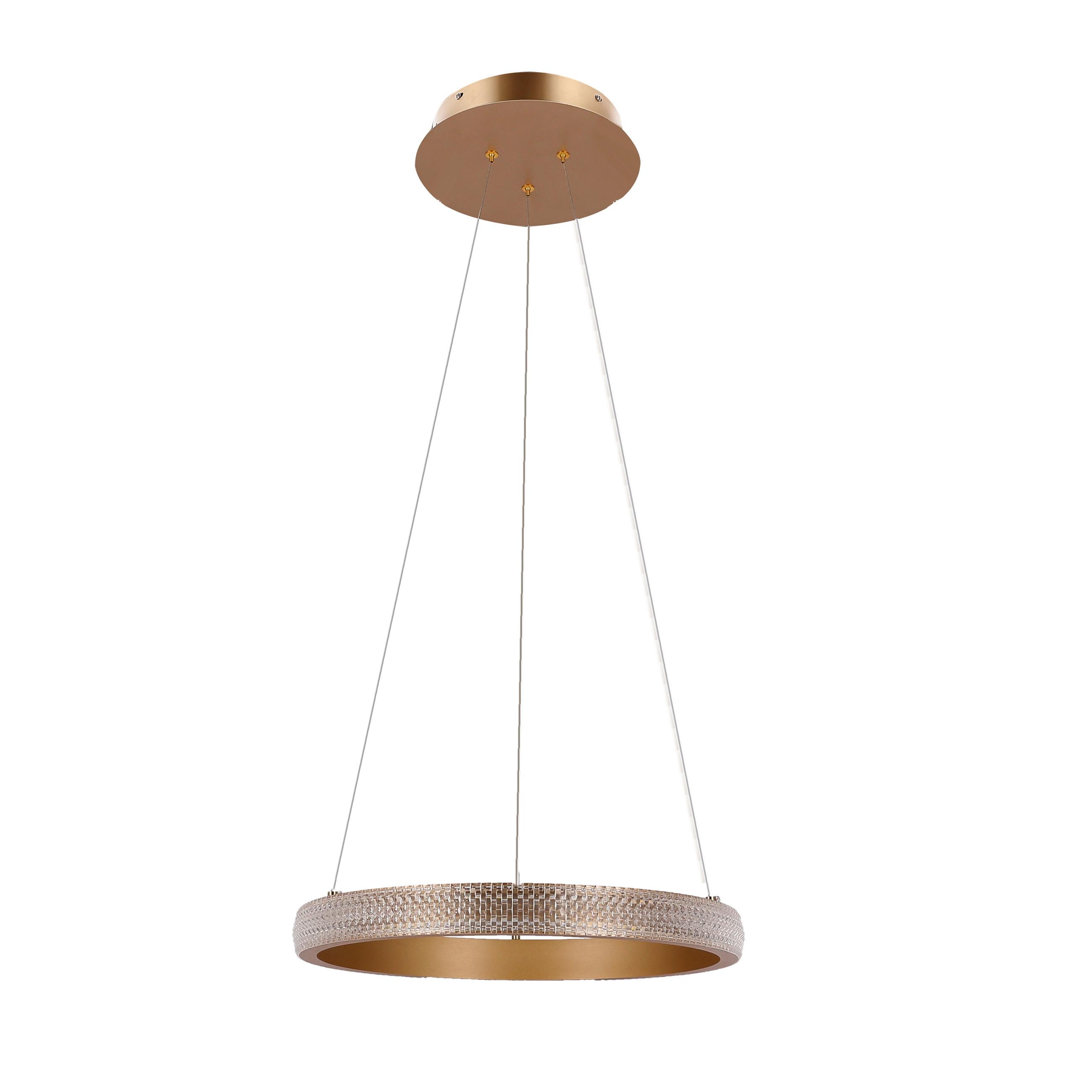 Led Svjetiljka Viseća 31-28457 Hashim - zlatne boje, Design, metal (40/115/0cm)