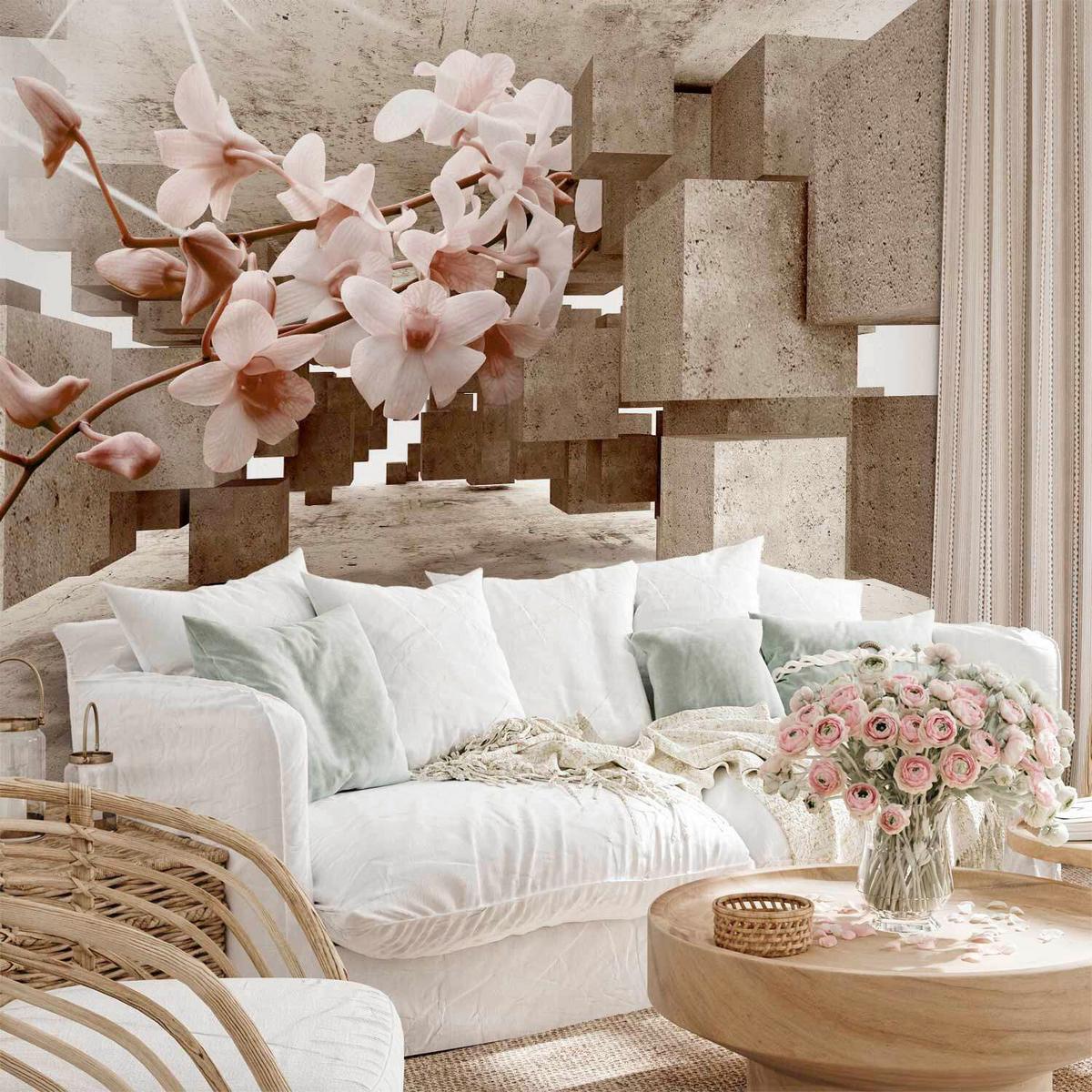 Fototapete Little Miracles Pink/Beige - Pink/Beige, LIFESTYLE, Textil (150/105cm) - artgeist