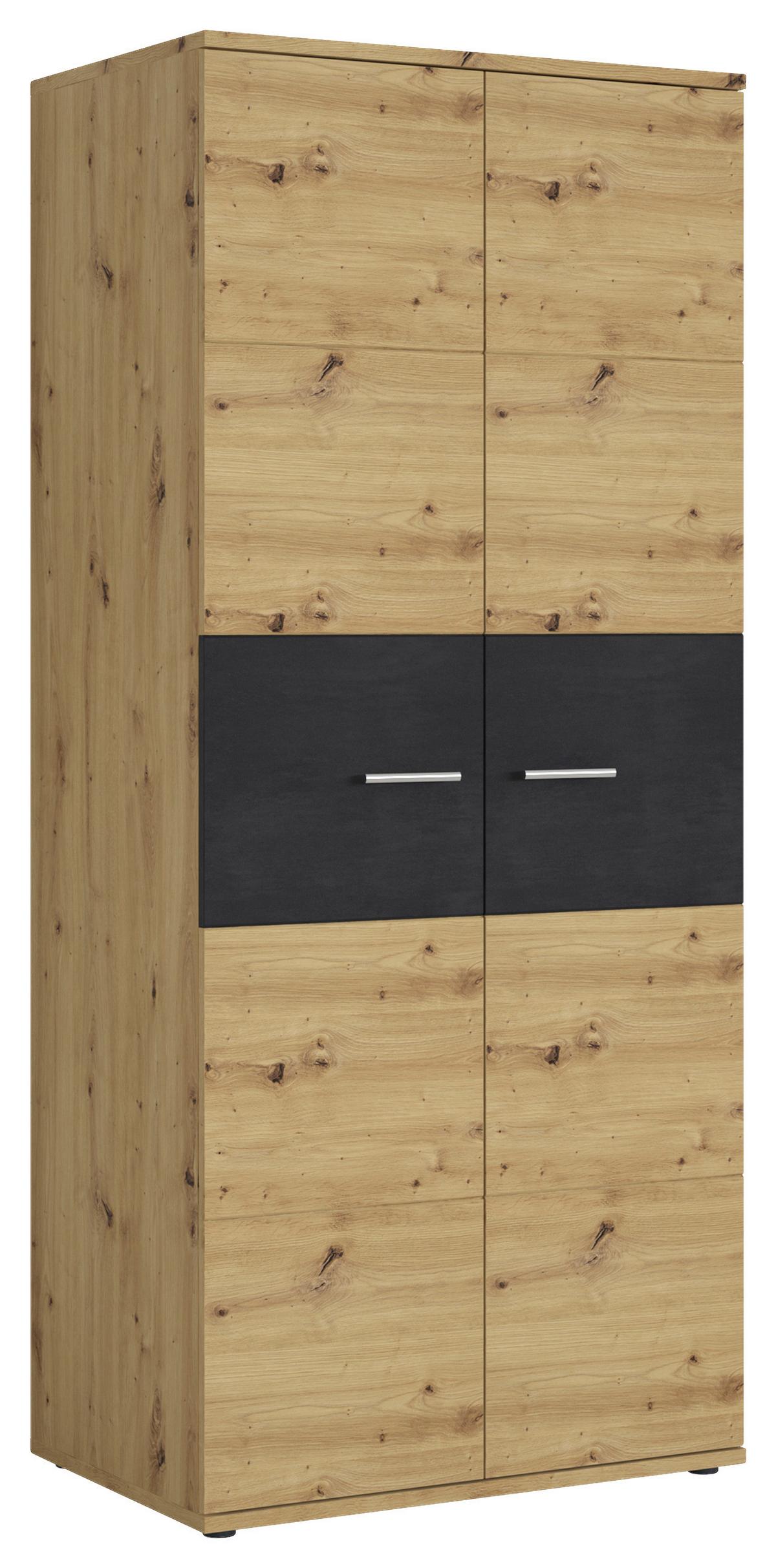 Dulap NINA - stejar Artisan, material pe bază de lemn (86,7/200/56cm) - Modern Living