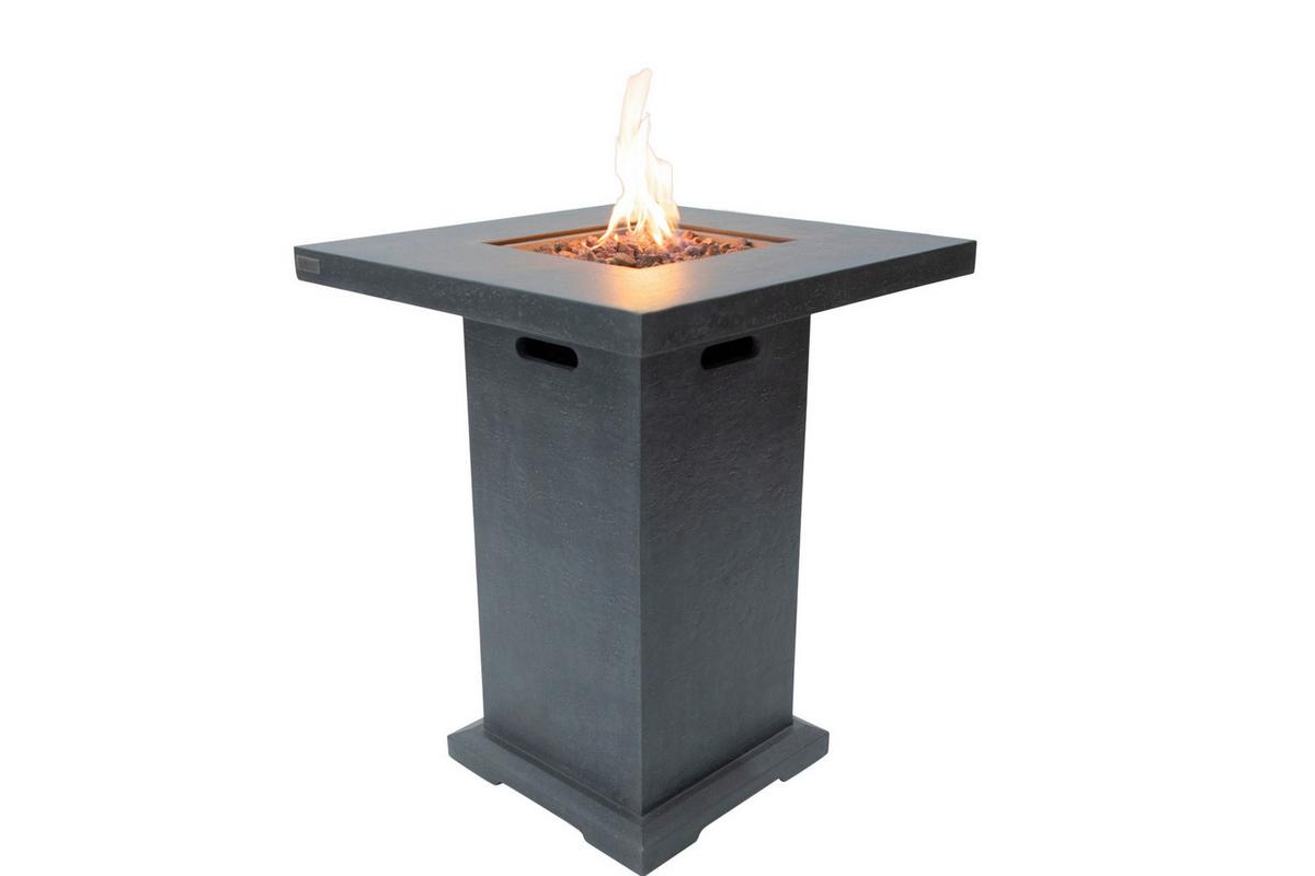 Feuerstellen Montreali Dunkelgrau - Dunkelgrau, KONVENTIONELL, Stein/Metall (87/87/106cm) - Gardenson