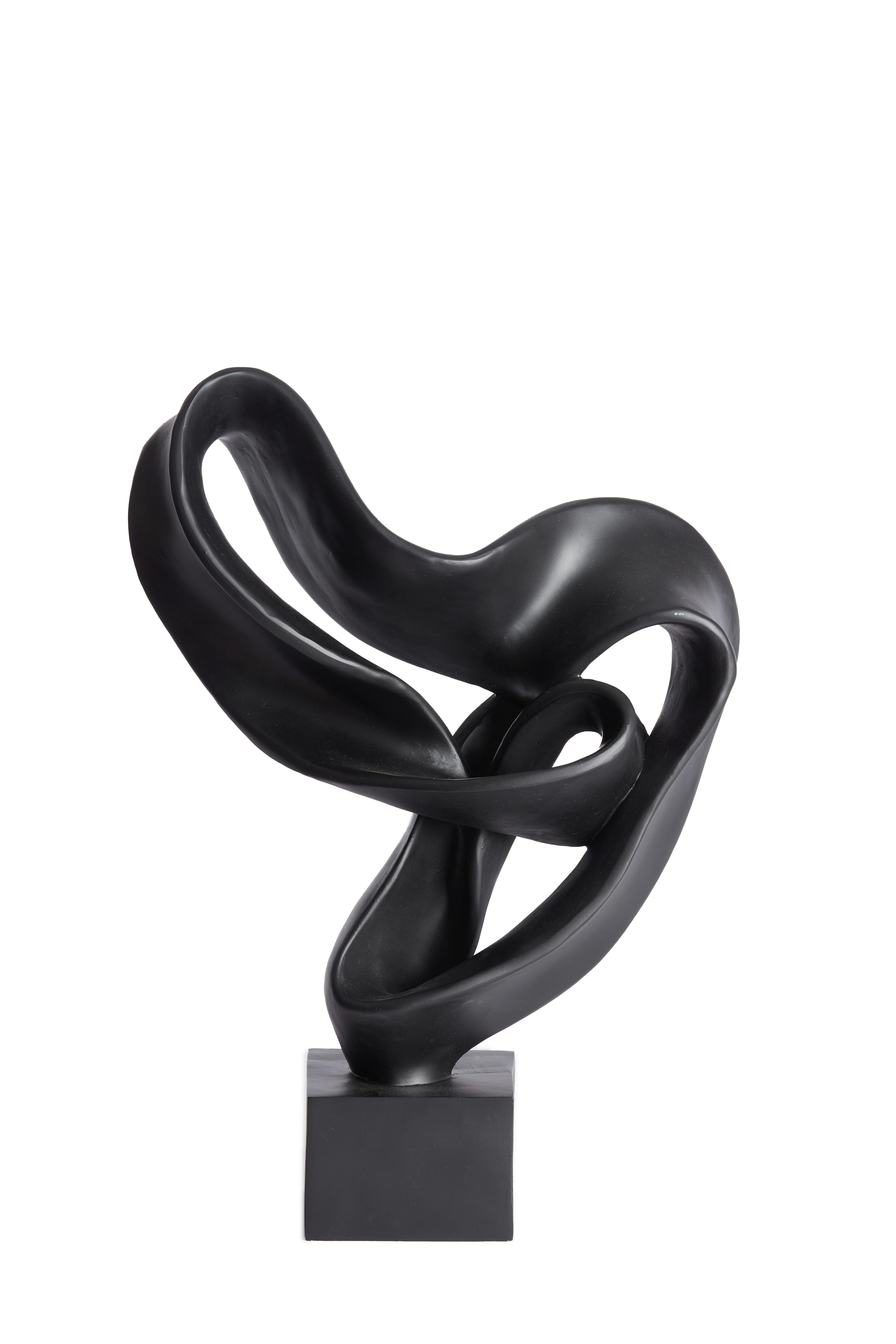 RZEŹBA 7488912 KAJAN - czarny, Basics, tworzywo sztuczne (14.5/44.5/33cm) - Light & Living
