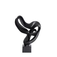 RZEŹBA 7488912 KAJAN - czarny, Basics, tworzywo sztuczne (14.5/44.5/33cm) - Light & Living