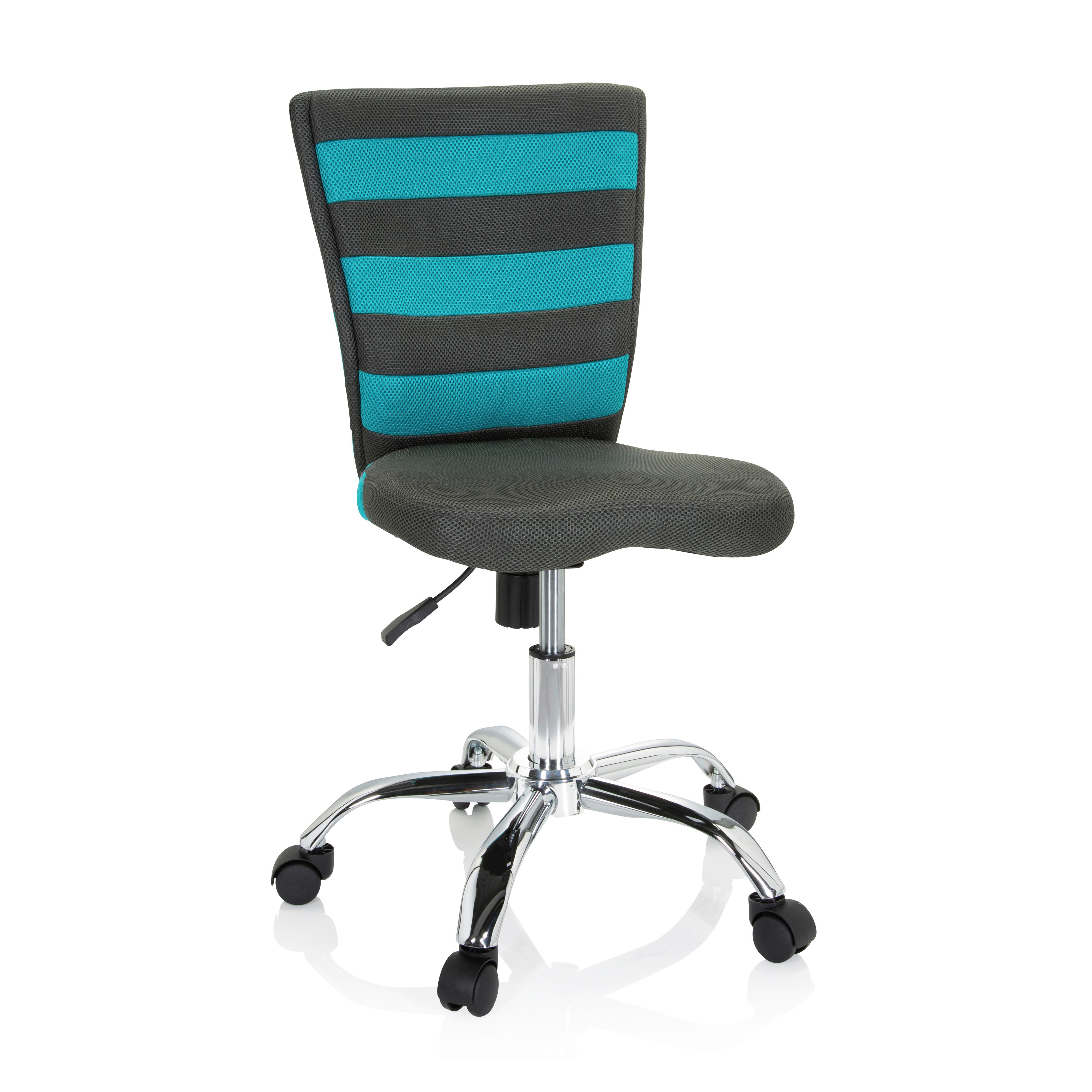 Mladinski Vrtljivi Stol Kiddy Comfort I, Siva, Turkizna - turkizna/srebrne barve, Moderno, kovina/umetna masa (41/95/50cm) - MID.YOU