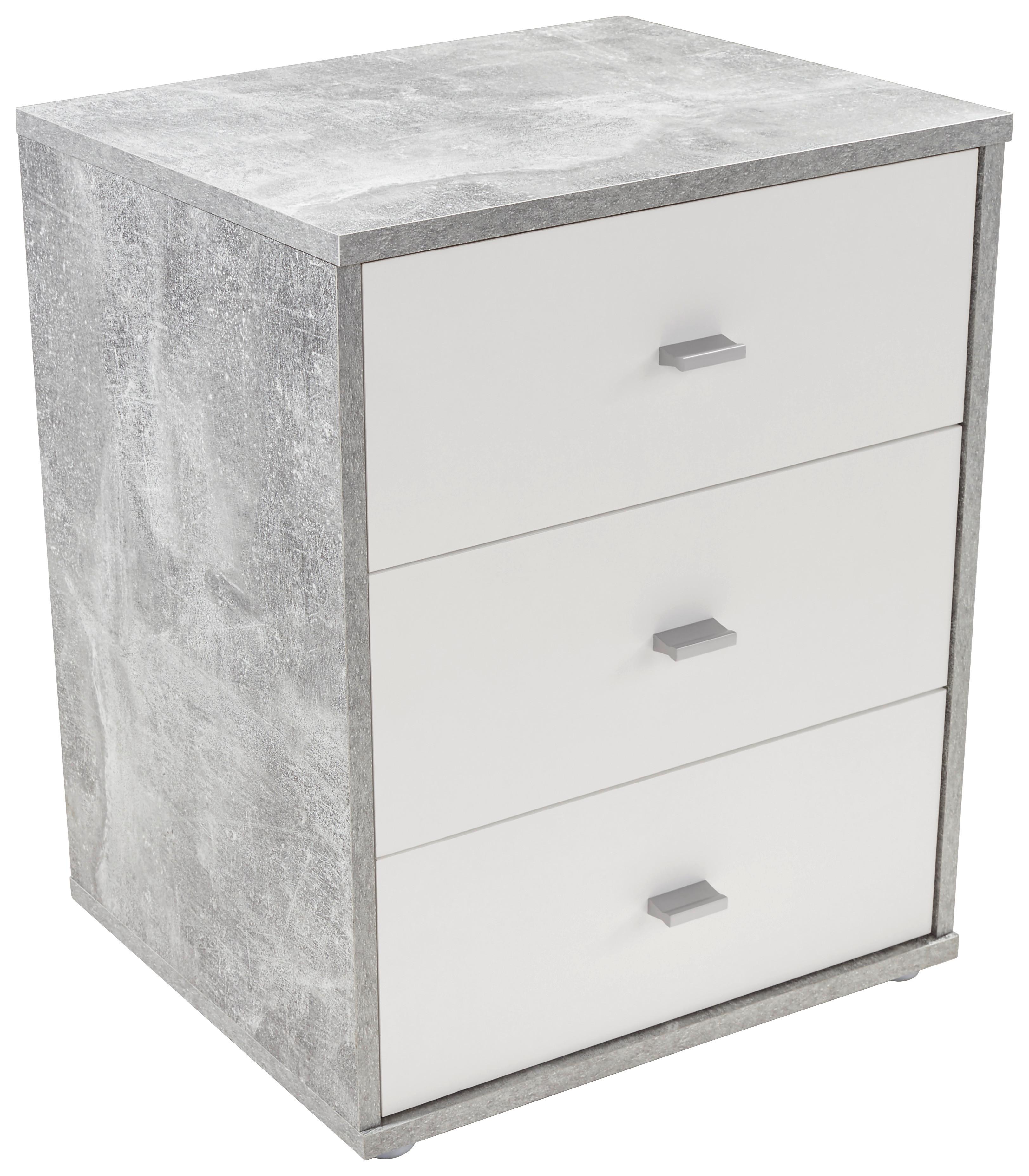 Nočna Omarica 4-You New - barve kroma/bela, Konvencionalno, umetna masa/leseni material (50/54,8/34,6cm) - Modern Living