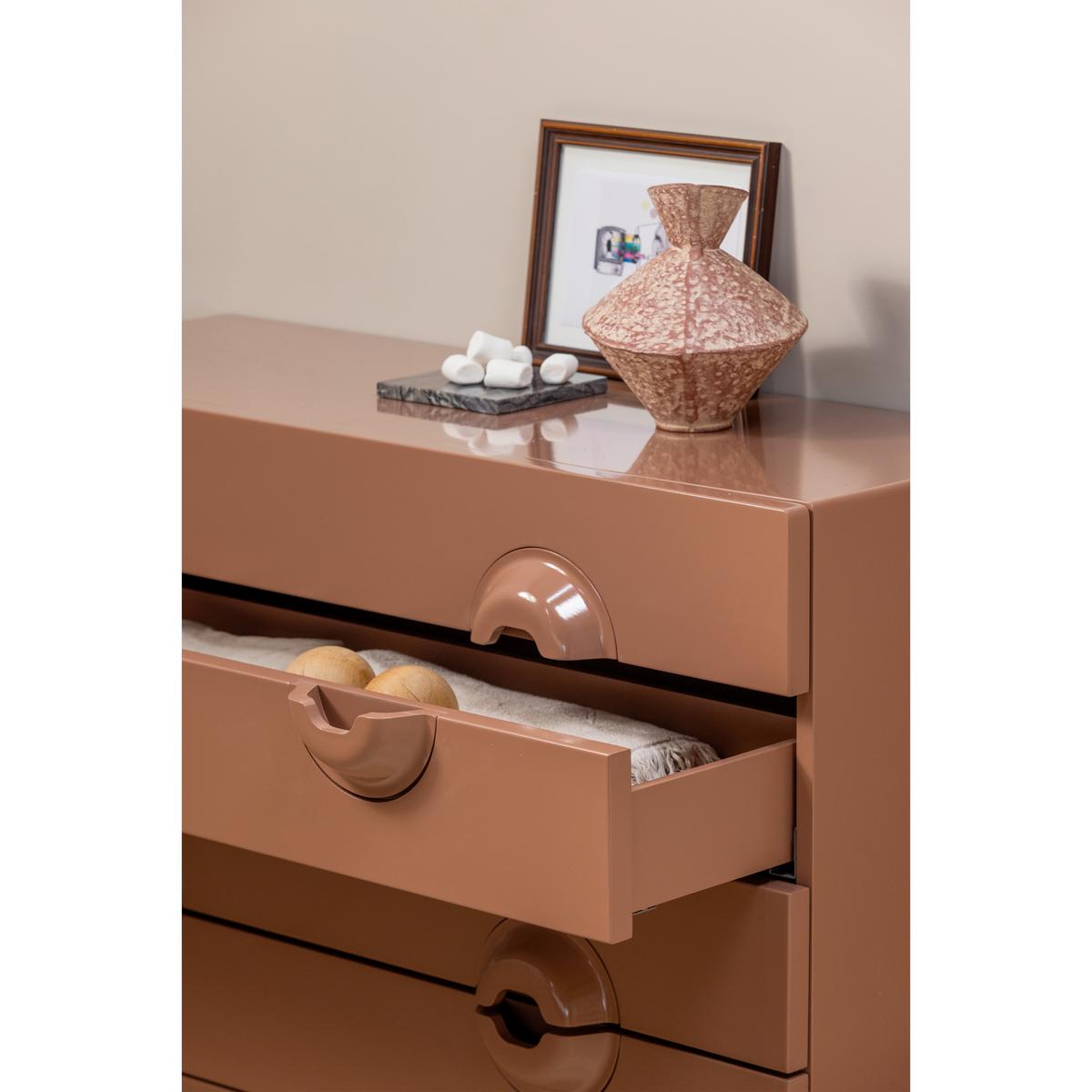 Kommode Merge Altrosa B: 110 cm - Altrosa, Design, Holz/Metall (110/89/44cm) - Livetastic
