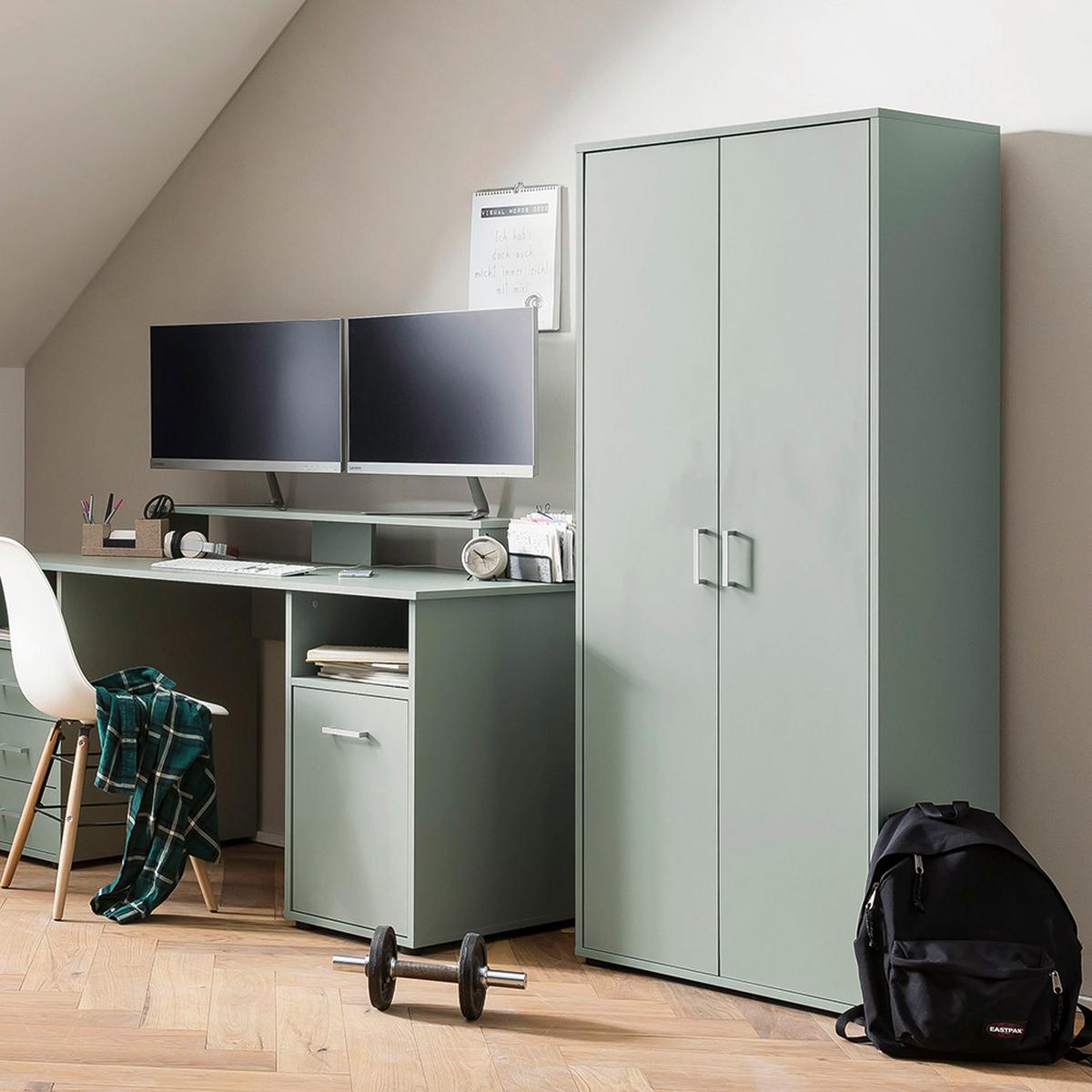 Aktenschrank Niels H650 Petrol - Petrol, MODERN, Holzwerkstoff (65,1/163,6/41cm) - MID.YOU