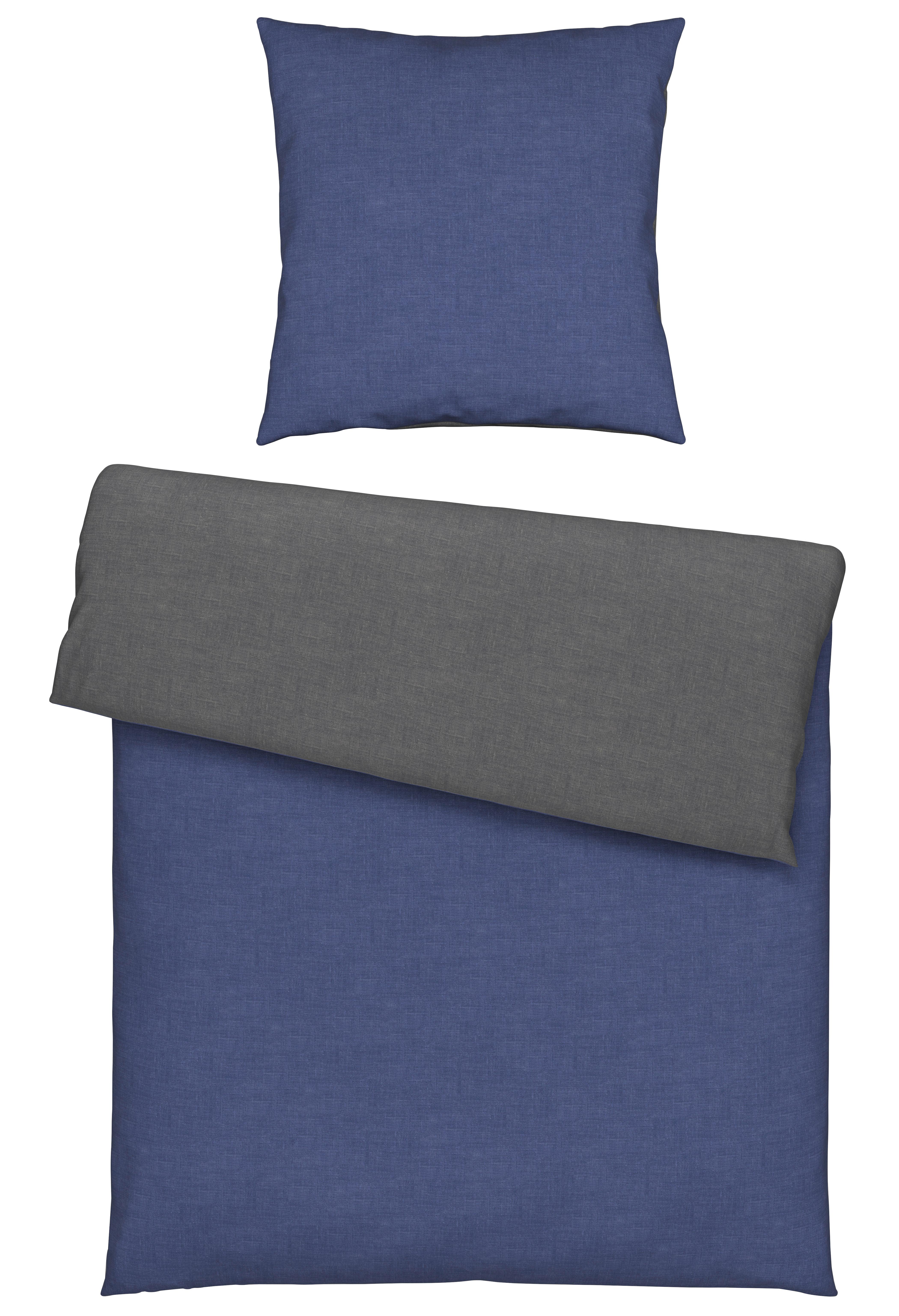 Bettwäsche Noah Wende in Blau ca. 135x200cm - Blau, Textil (135/200cm) - Modern Living