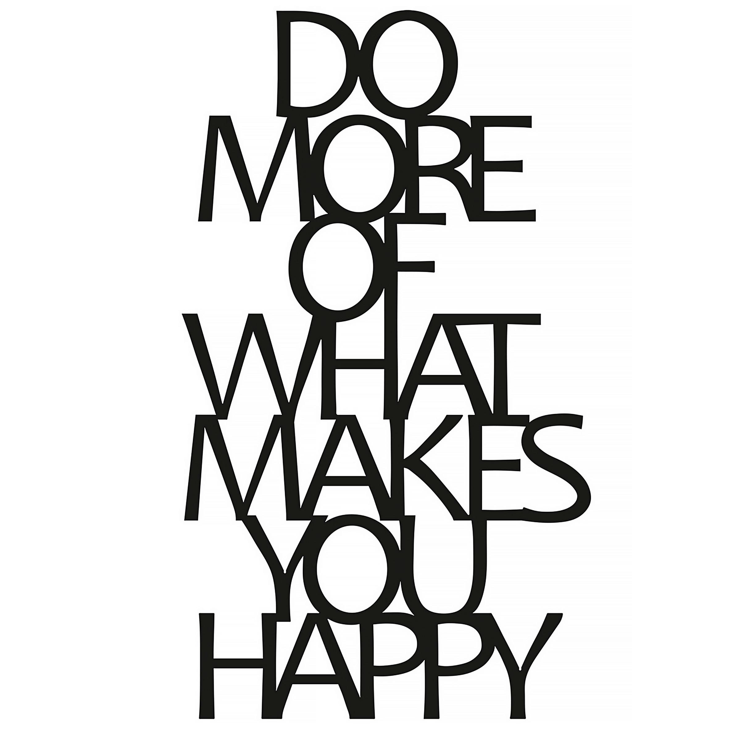 OBRAZ METALOWY DO MORE OF WHAT MAKES YOU - czarny, Basics, metal (41/70cm)