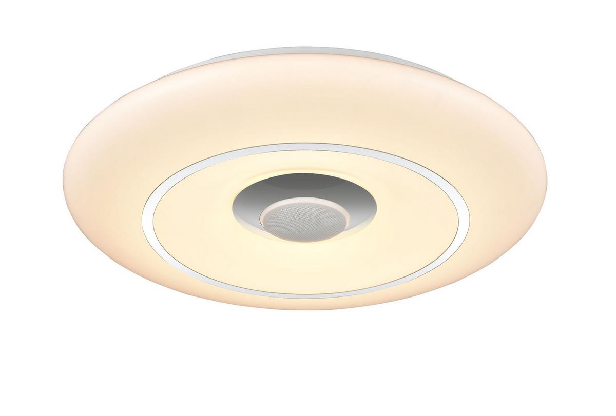 LAMPA SUFITOWA LED COOL *SBN*SH* - biały/kolor chromowy, Lifestyle, tworzywo sztuczne/metal (39/7cm) - Novel