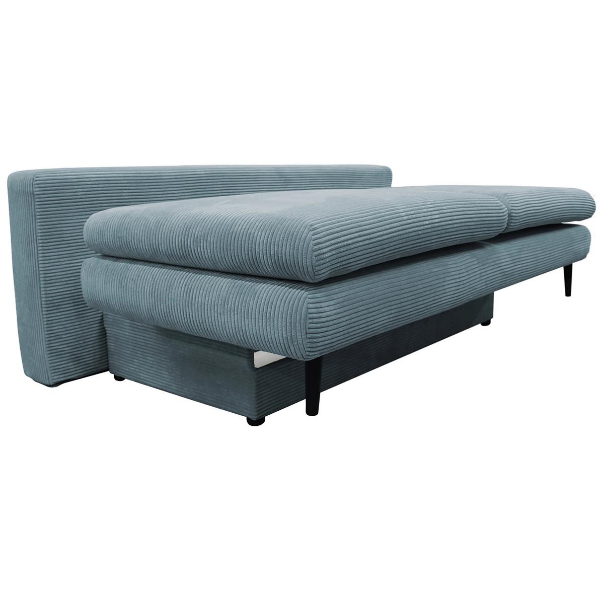 Canapea extensibila FIORE - turcoaz, Design, textil (202/85/99cm) - Modern Living