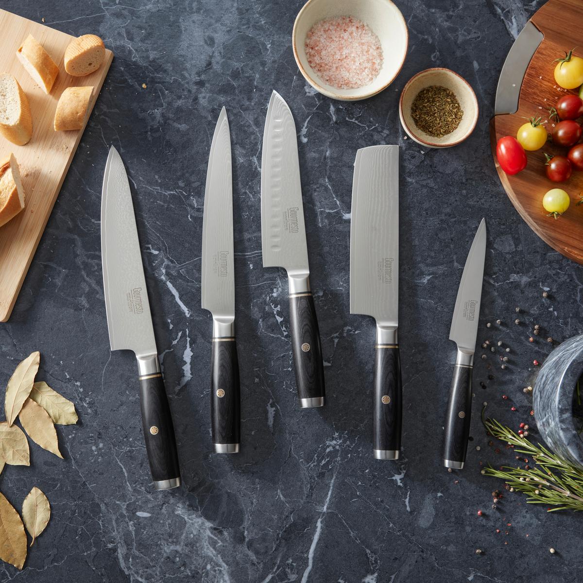 Santoku Kés Profi Line - ezüstszínű, Modern, fém (29cm) - Gourmesto