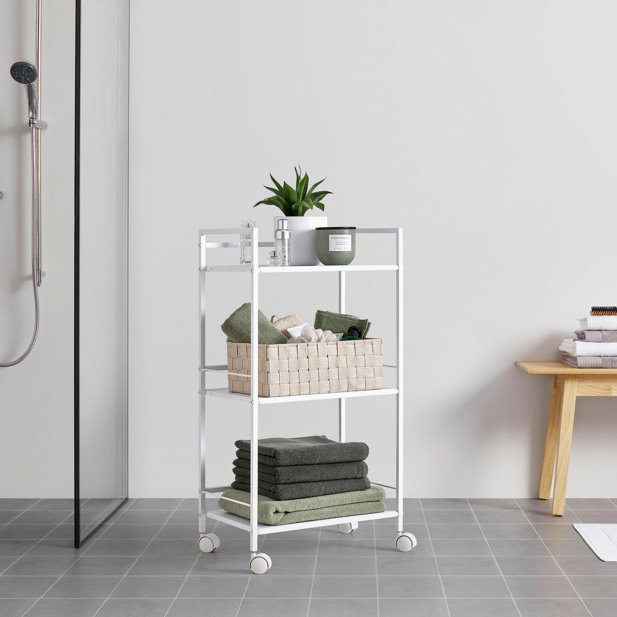 Kolica Višenamjenska Luan Ii - bijela, Moderno, metal/plastika (42,5/81/29cm) - Best Price