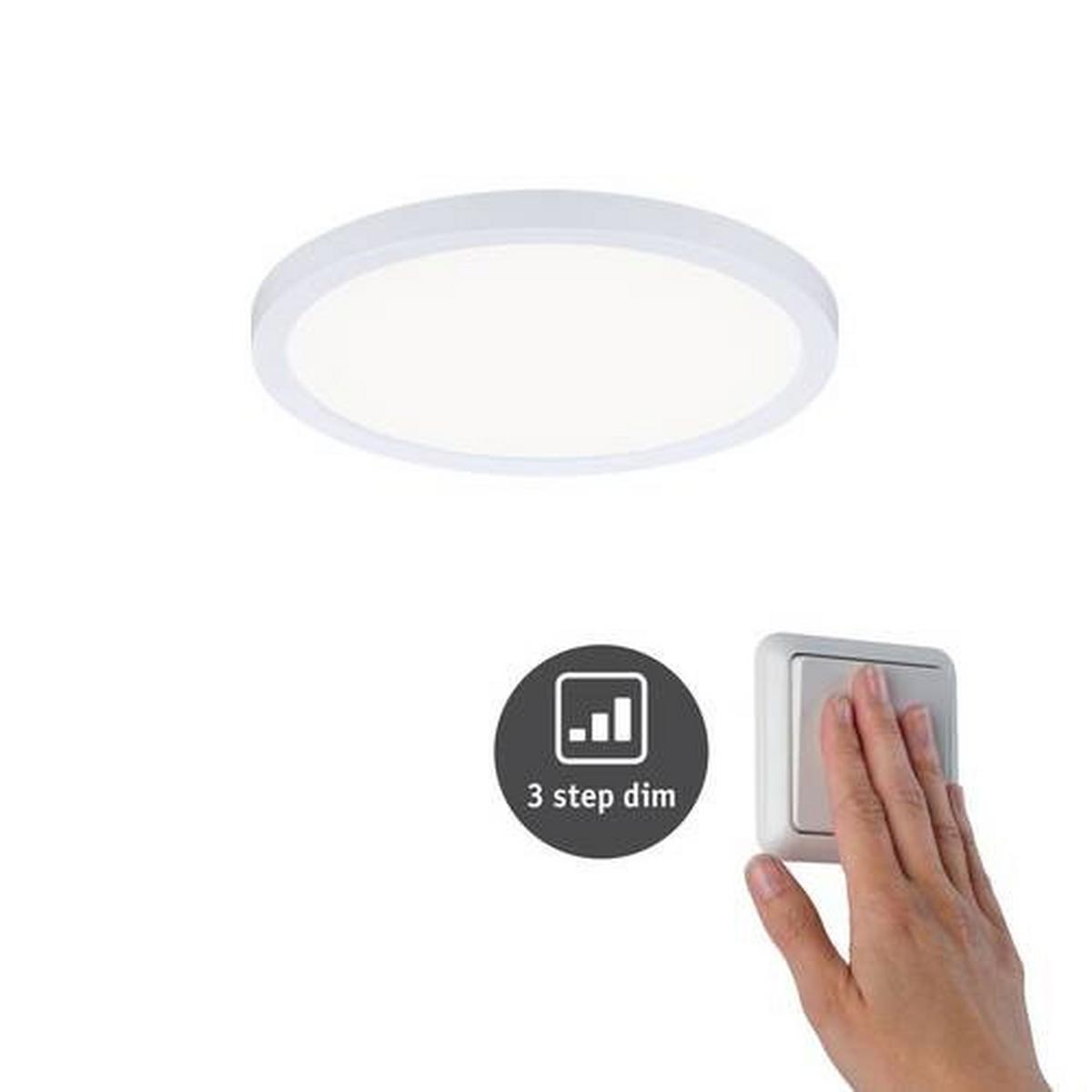 LED-Paneel Areo VariFit in Weiß max. 13 Watt - Weiß, Design, Kunststoff (17,5cm) - Paulmann