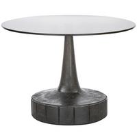 Beistelltisch Soya Schwarz L: 60 cm - Schwarz, Design, Glas/Holz (60/60/43cm) - Livetastic