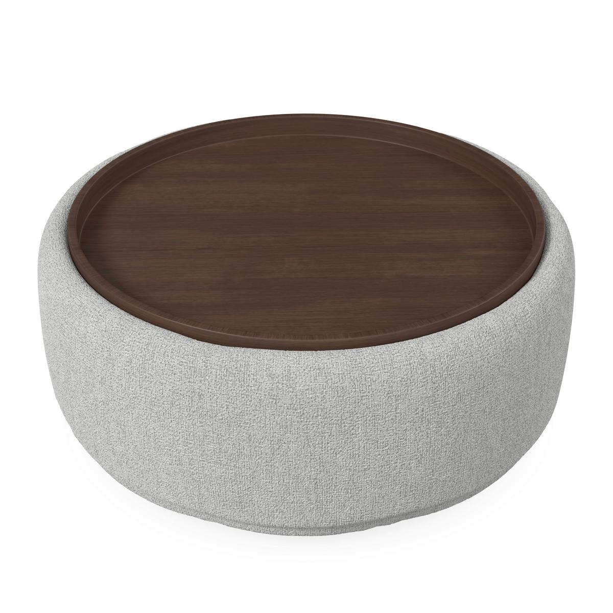 Sedežna Garnitura Kira, Bela, Z Mizico - črna/bela, Moderno, tekstil/les (408/108cm) - Bessagi Home