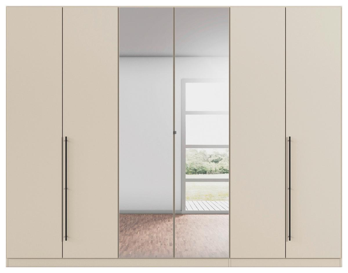 Kleiderschrank Safari Champagner - Champagner/Grau, KONVENTIONELL, Holzwerkstoff/Metall (271/229/54cm) - Based