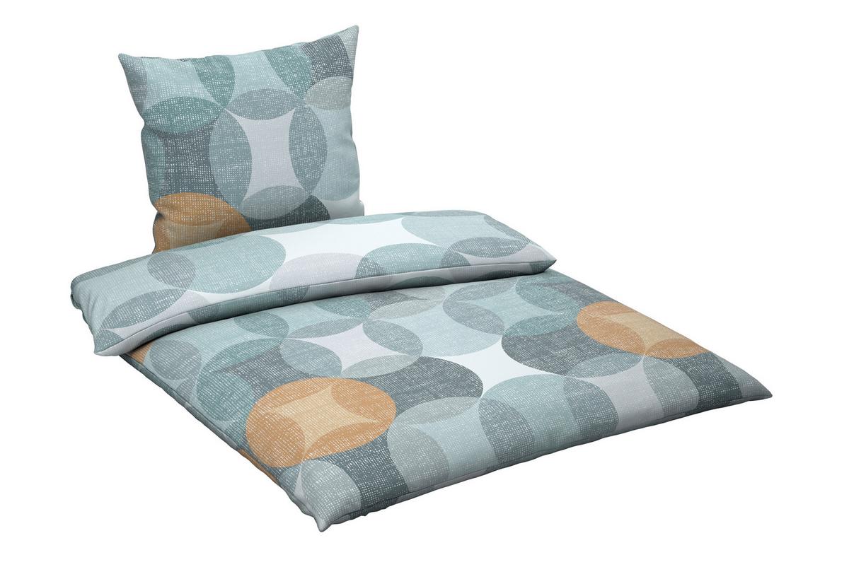 POŚCIEL NEUVAC - petrol/żółty, tkanina (135/200cm) - Novel