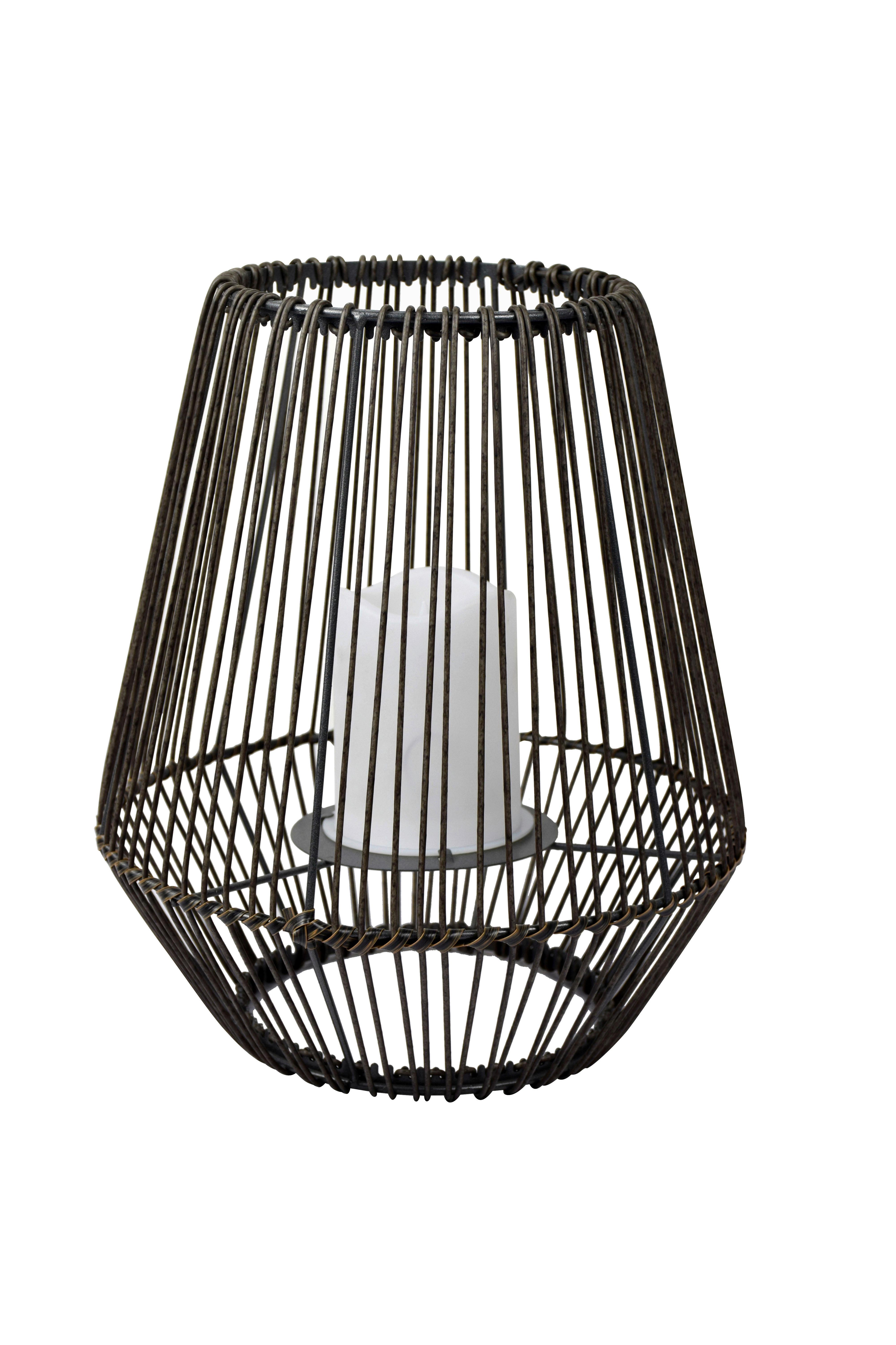 Solarleuchte Eleni aus Eisen in Dunkelbraun - Dunkelbraun, Modern, Kunststoff/Metall (26/30,5cm) - Modern Living