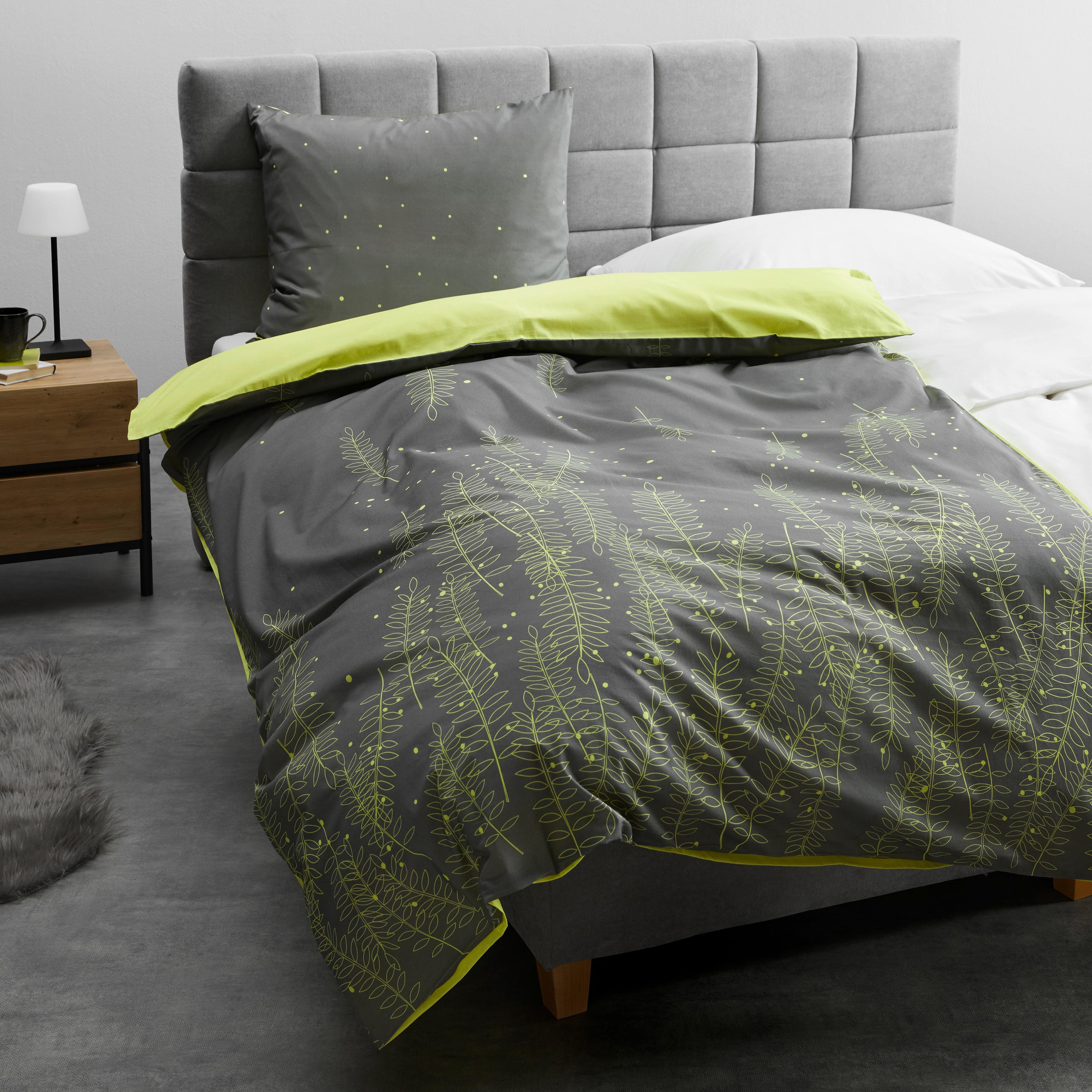 Ágyneműhuzat-garnitúra Aaliyah - sárga/szürke, Modern, textil (140/200cm) - Bessagi Home
