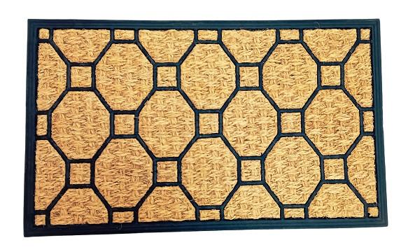 Kültéri Lábtörlő Mömax - fekete/világosbarna, Basics, műanyag/természetes anyagok (45/75cm) - Best Price
