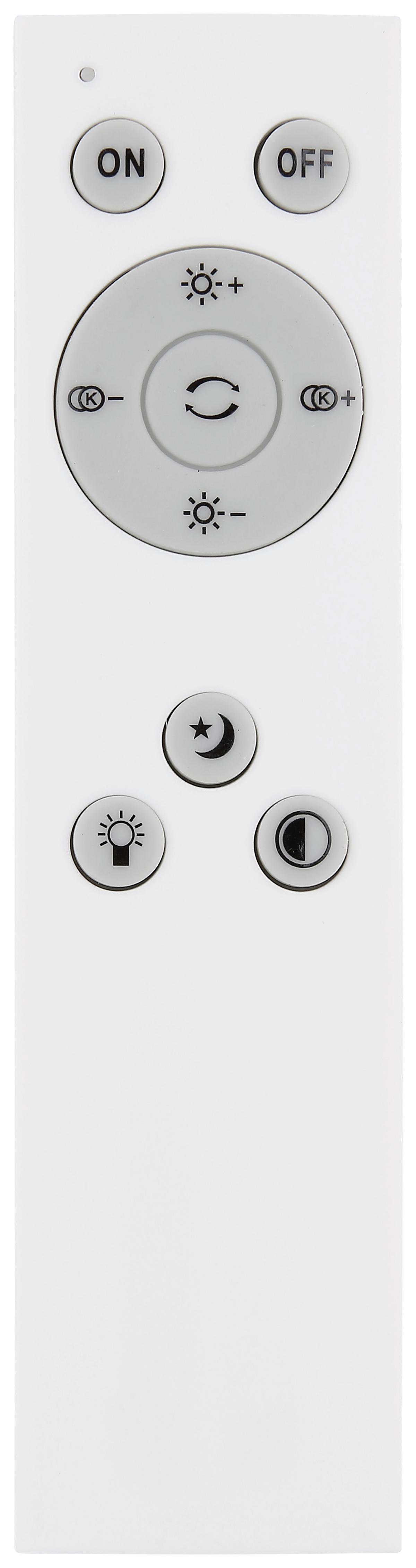 LED-DECKENLEUCHTE ALEY - Weiss/Opal, Basics, Kunststoff/Metall (40/9,5cm) - Globo