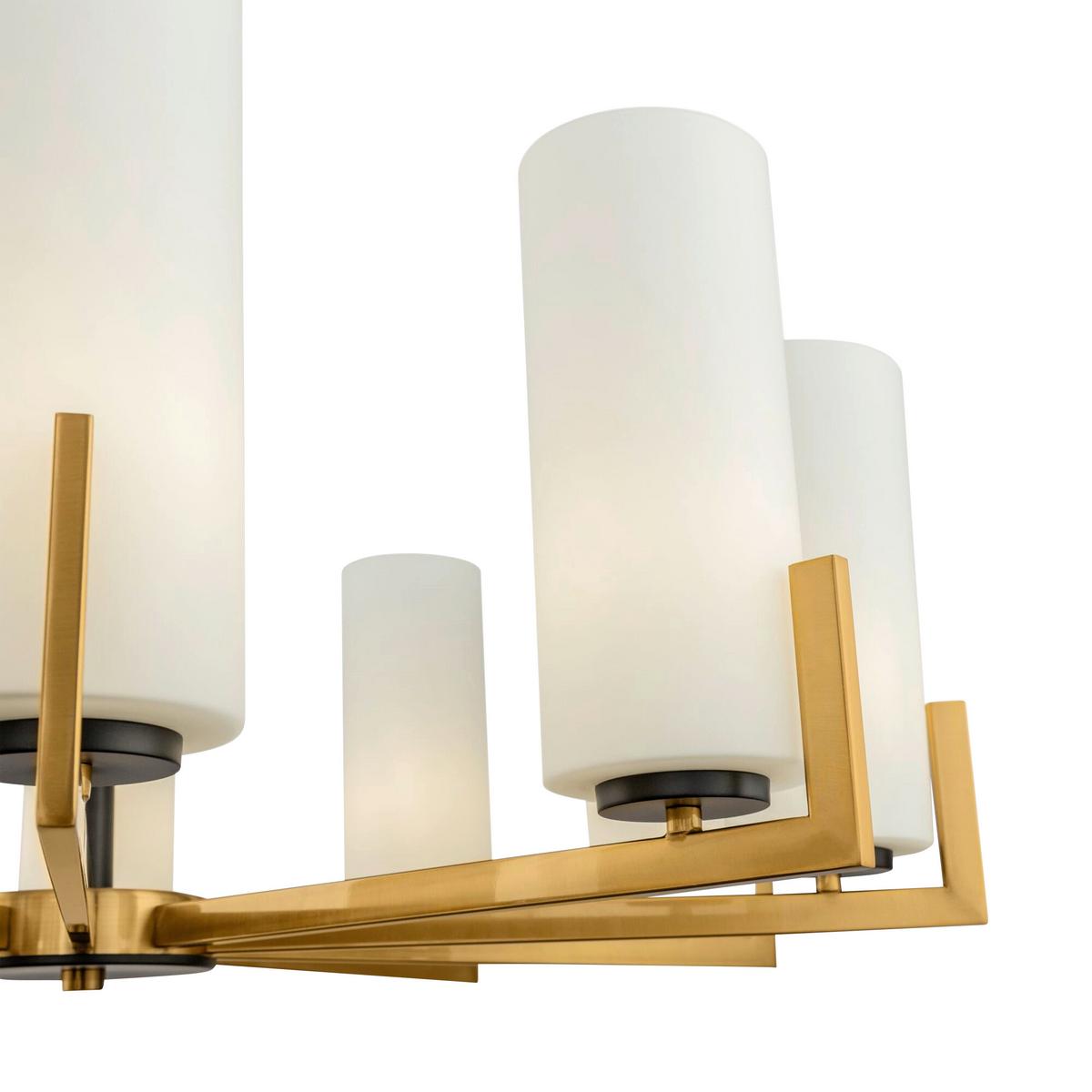 Kronleuchter Fortano Messingfarben max. 40 Watt - Messingfarben, Basics, Glas/Metall (86/53,4/86cm) - MAYTONI