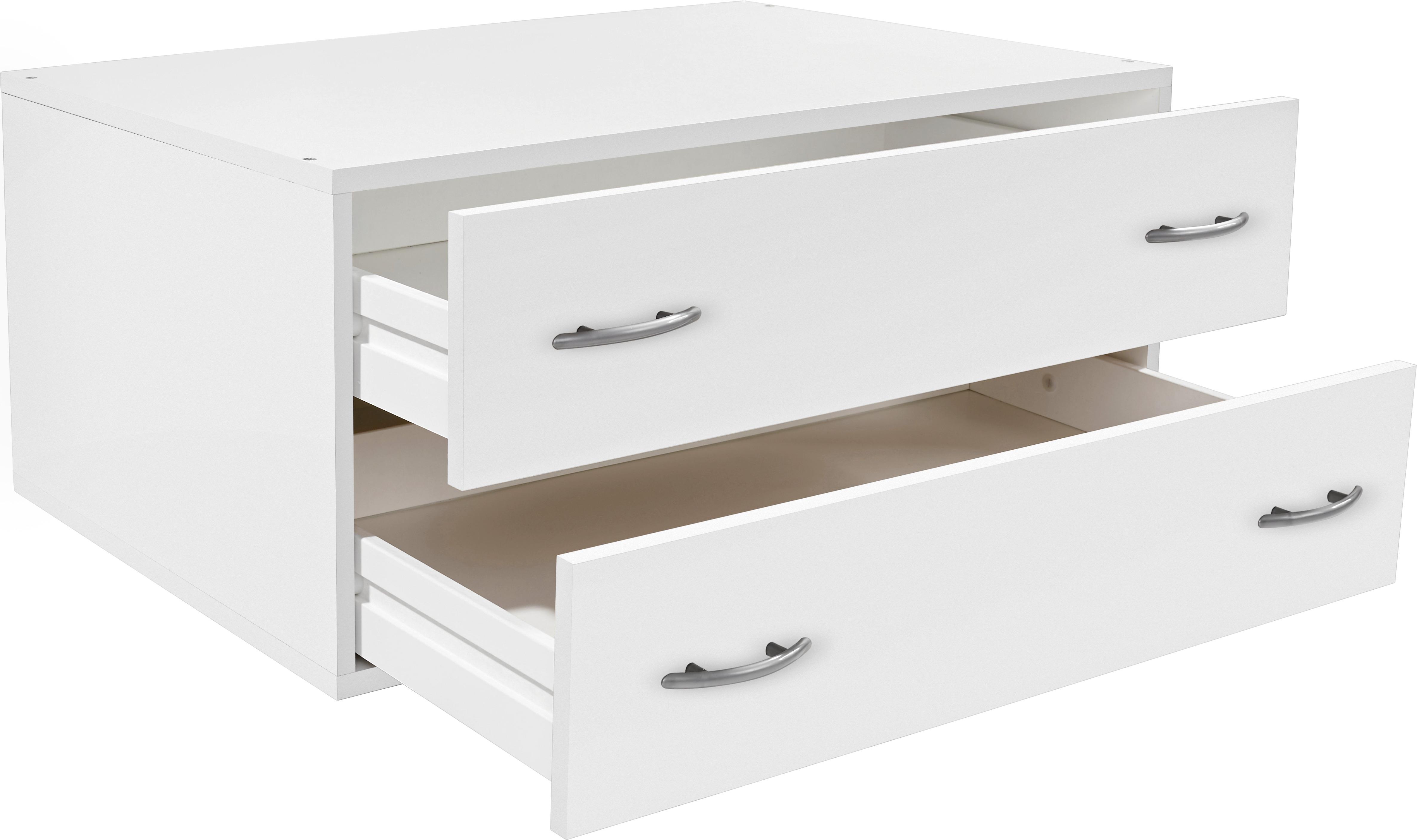 Predalnik Wels - bela, Konvencionalno, leseni material (81/33/52cm) - Modern Living