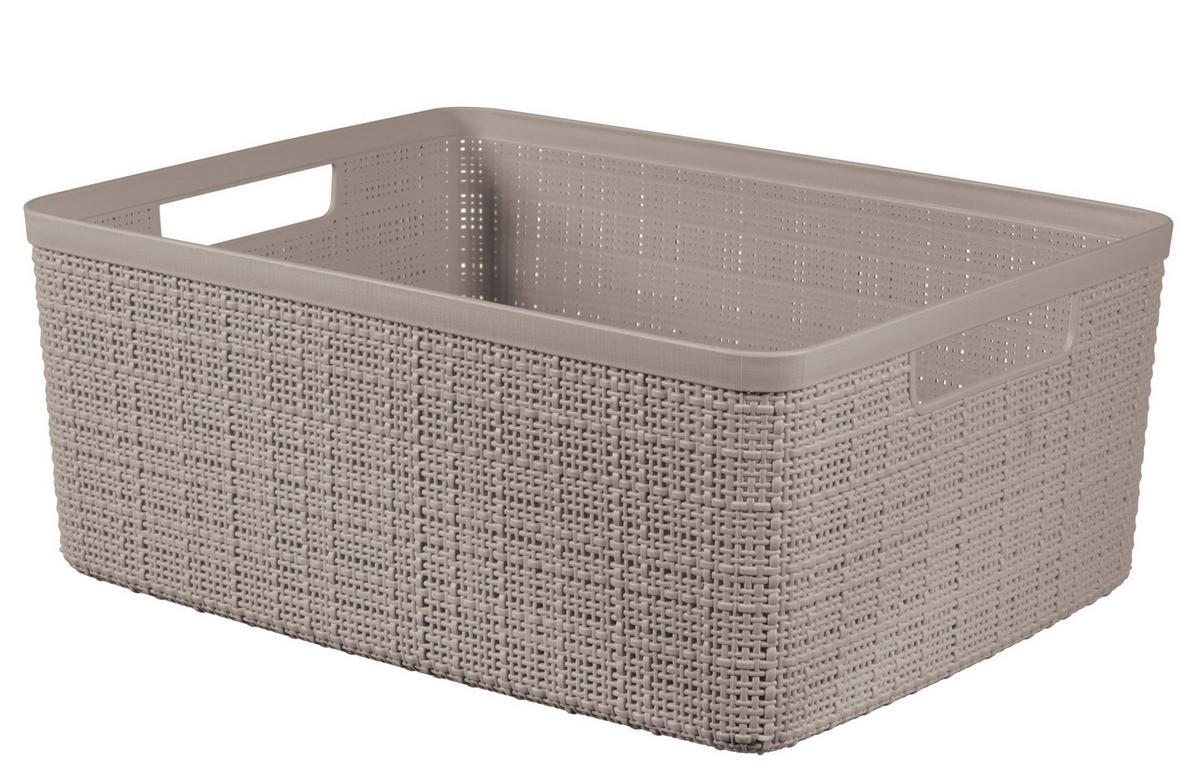 Tárolódoboz Jute - S - cappuccino, Basics, műanyag (26.5/20/10.5cm) - Curver