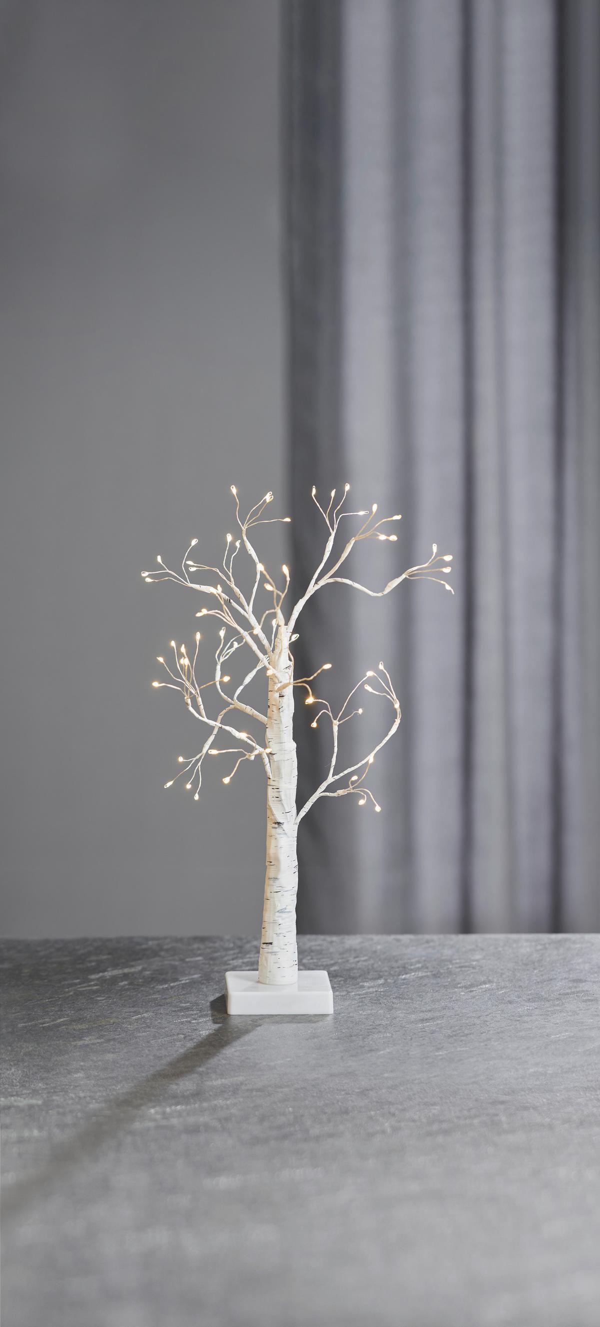 LED-Dekoleuchte Zimo in Weiss max. 1 Watt - Weiss, Modern, Kunststoff (50cm) - Premium Living