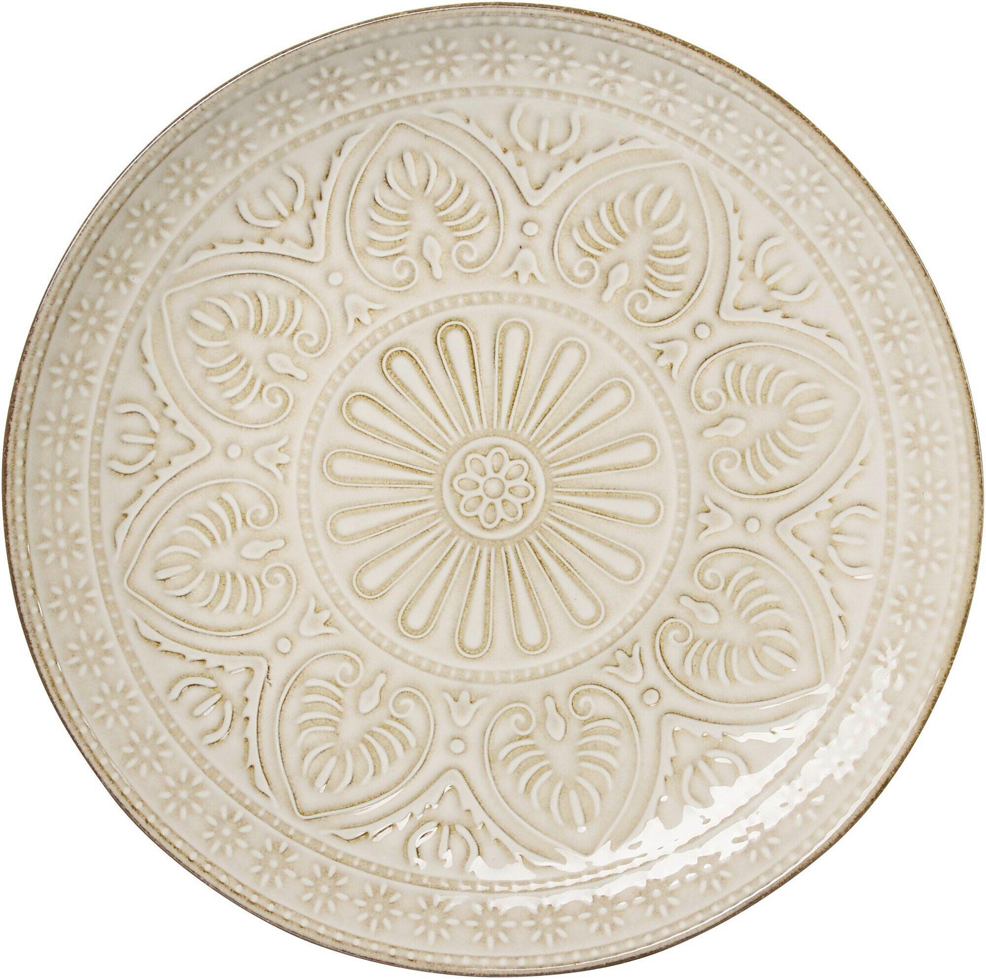TALERZ OBIADOWY 747225 OMARA - kremowy, ceramika (27/27/4cm) - Ritzenhoff Breker