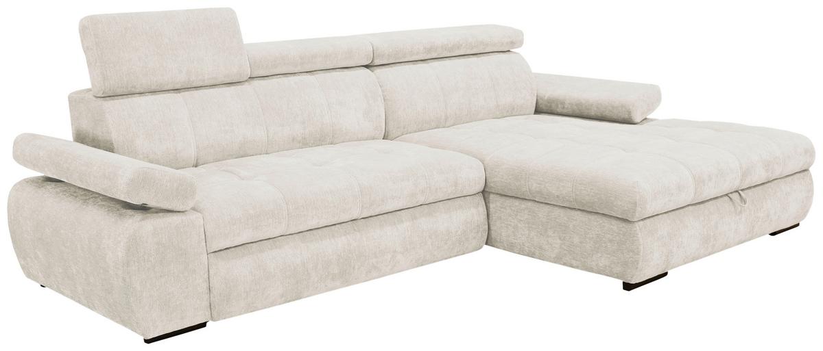 Kutna Garnitura Vegas - bež/crna, Design, drvo/tekstil (294/173cm) - Modern Living