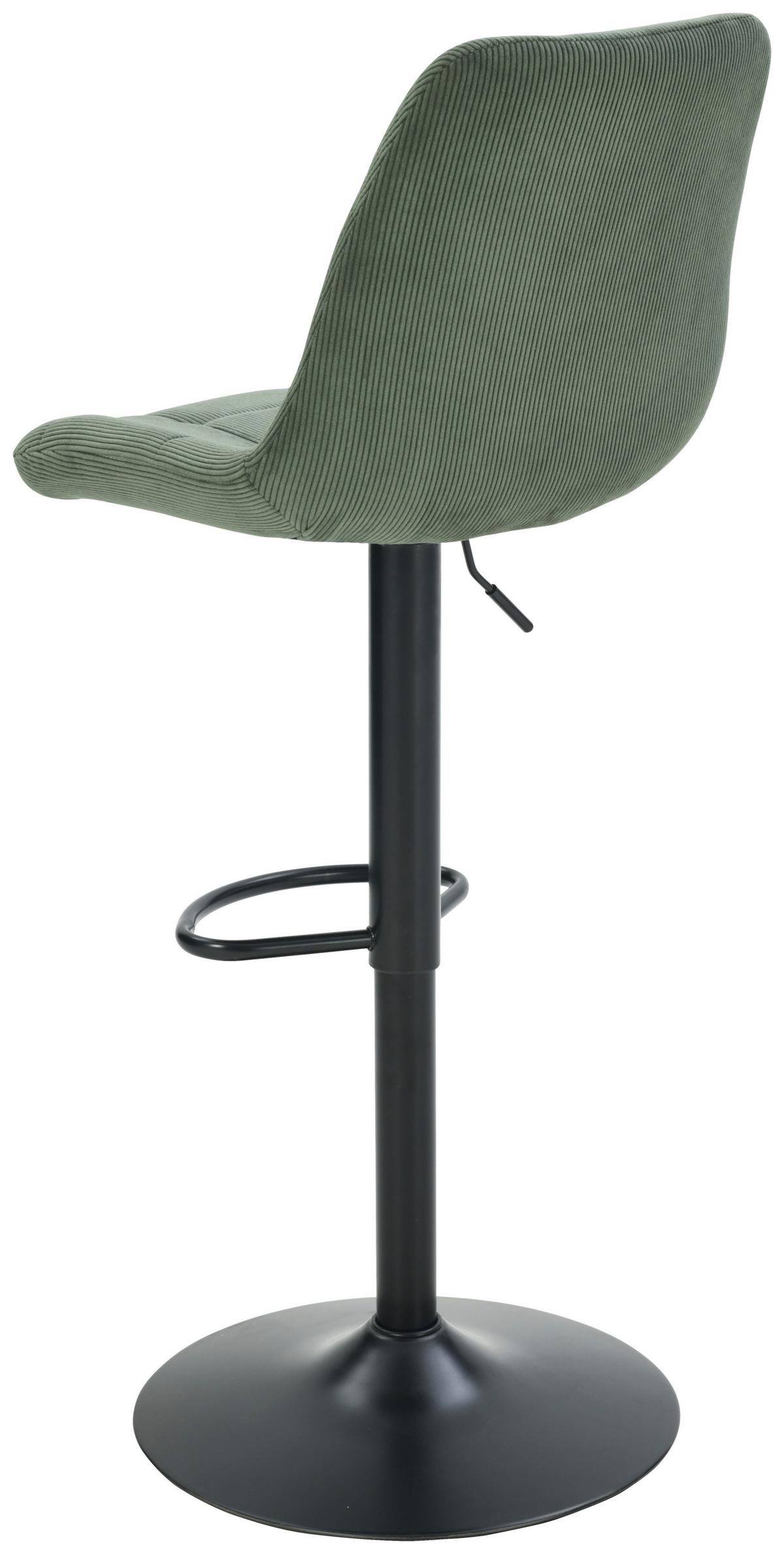 Taburet de bar NINO - verde/negru, Modern, lemn/metal (46/116/96/53cm) - Based