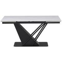 Stol Na Izvlačenje Mirage - bijela/crna, Design, metal/keramika (160-240/76/90cm) - Premium Living